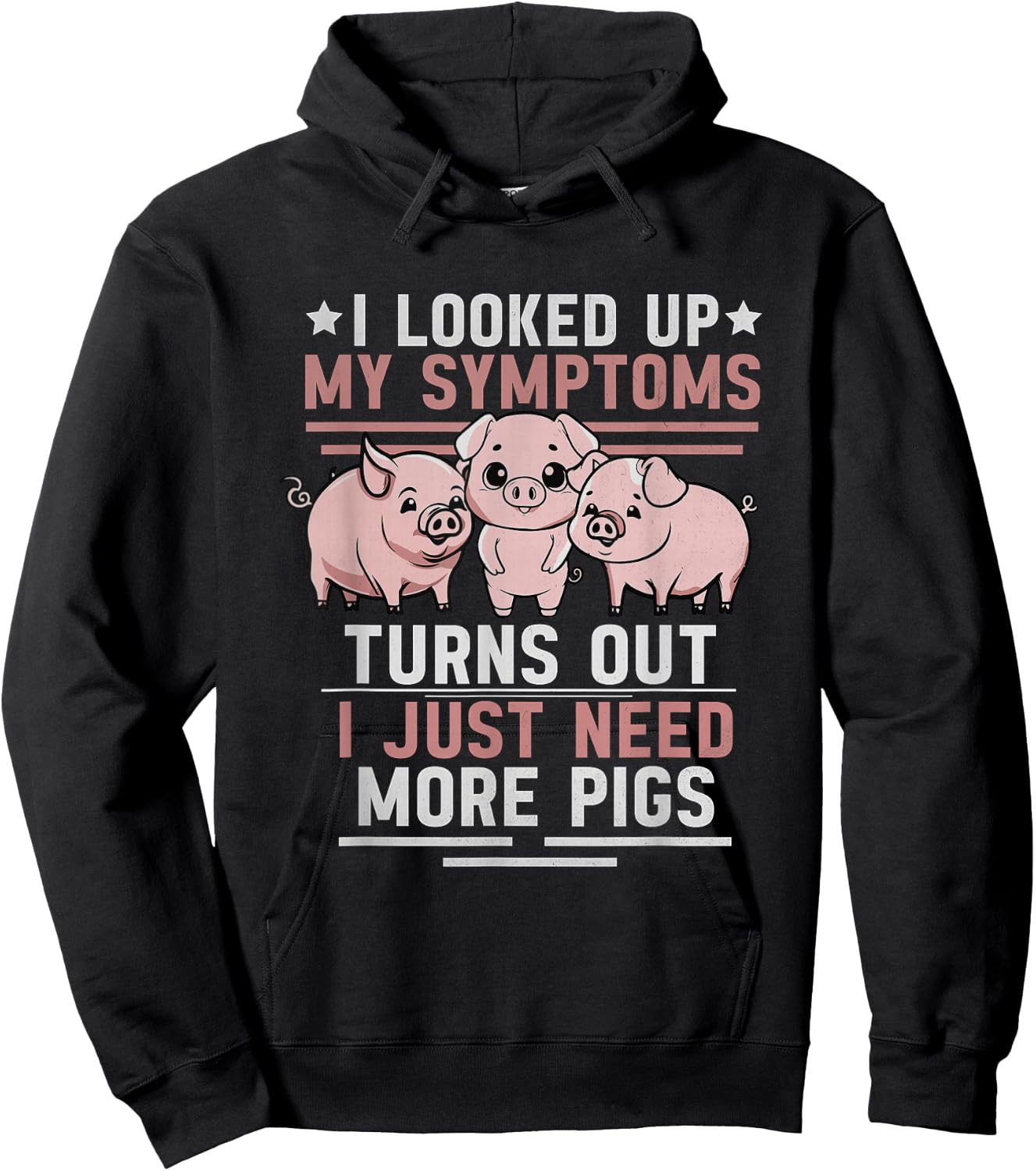 Funny Pigs For Pig Lovers Women Pig Hoodie - Hoodie | Black
