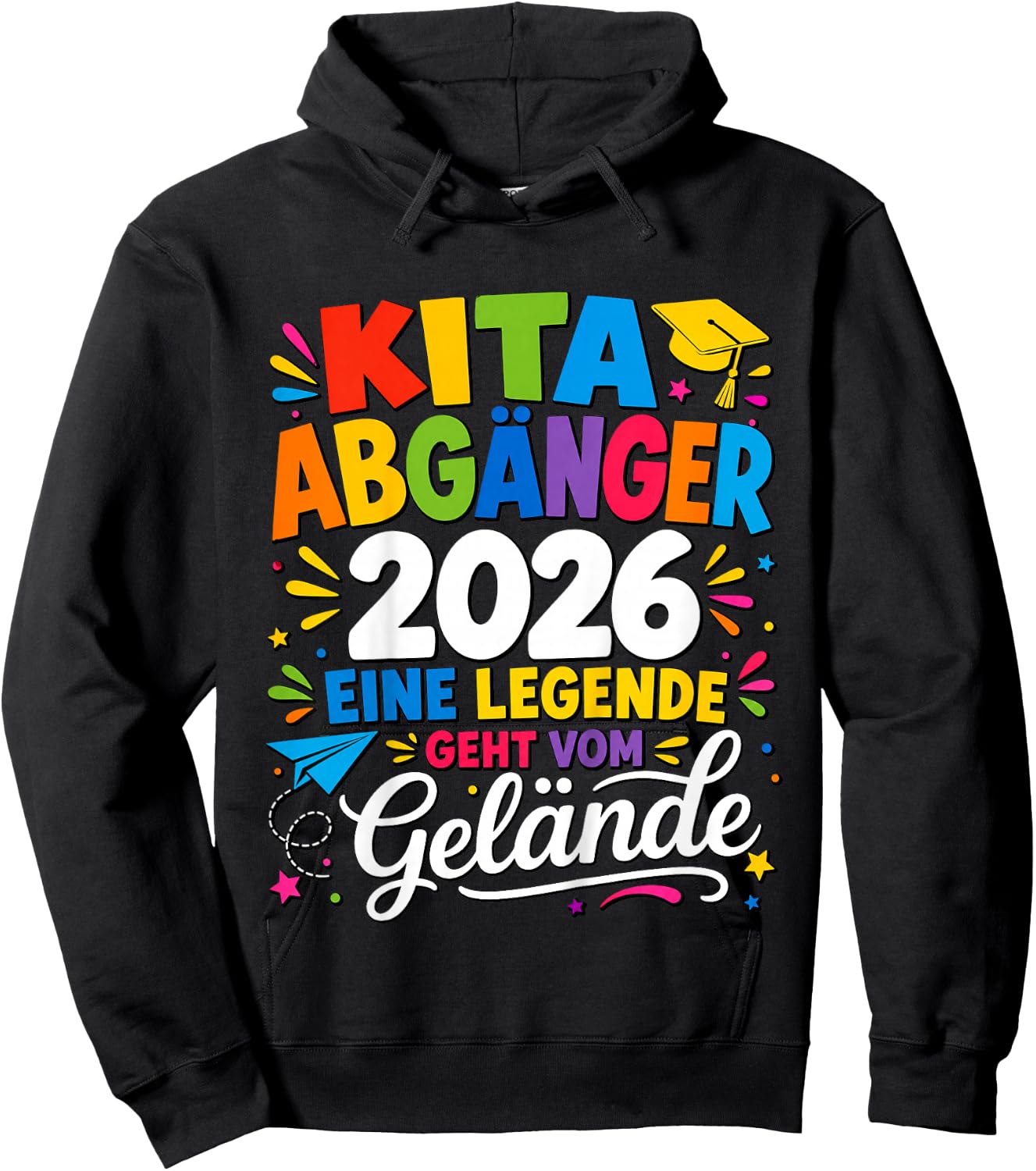 Kita Abgänger 2026 Eine Legende Geht Vom Gelände Hoodie - Hoodie | Black