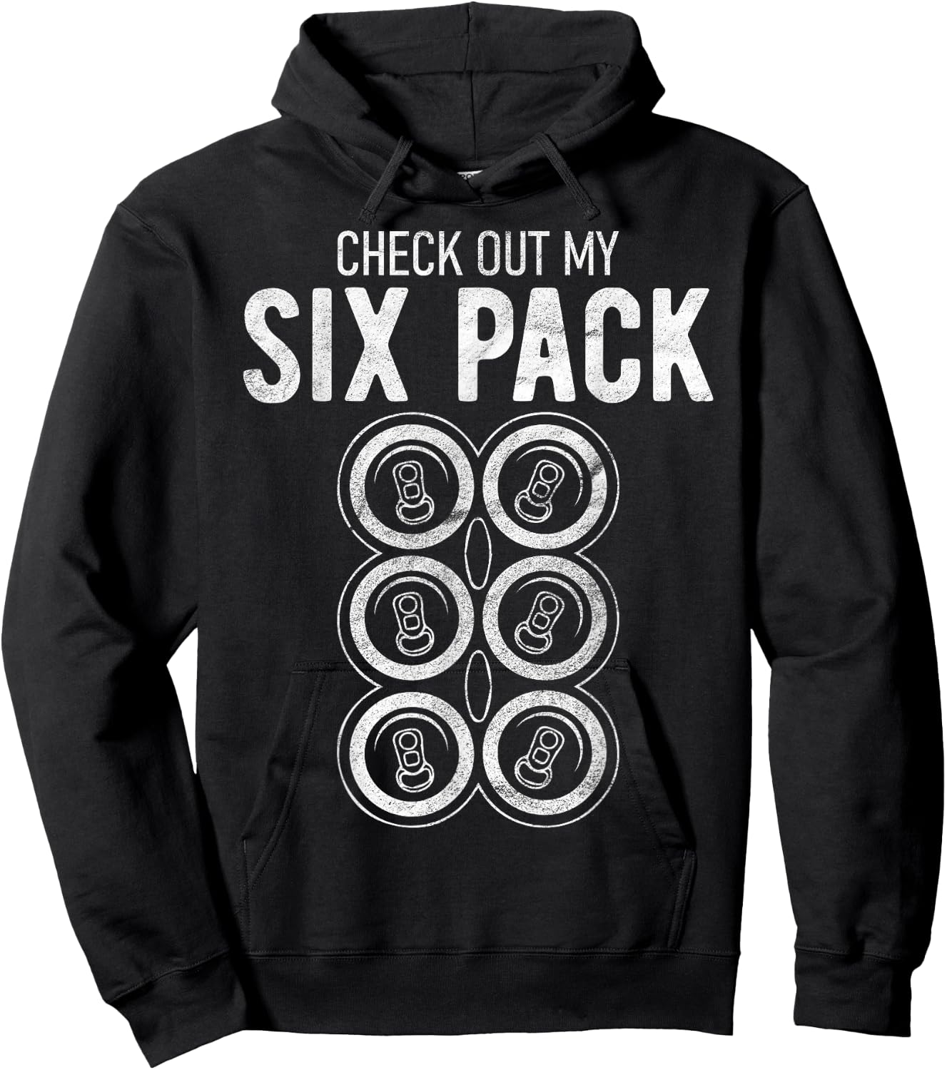 Check Out My Six Pack Funny Beer, Funny Drinking Hoodie - Hoodie | Black