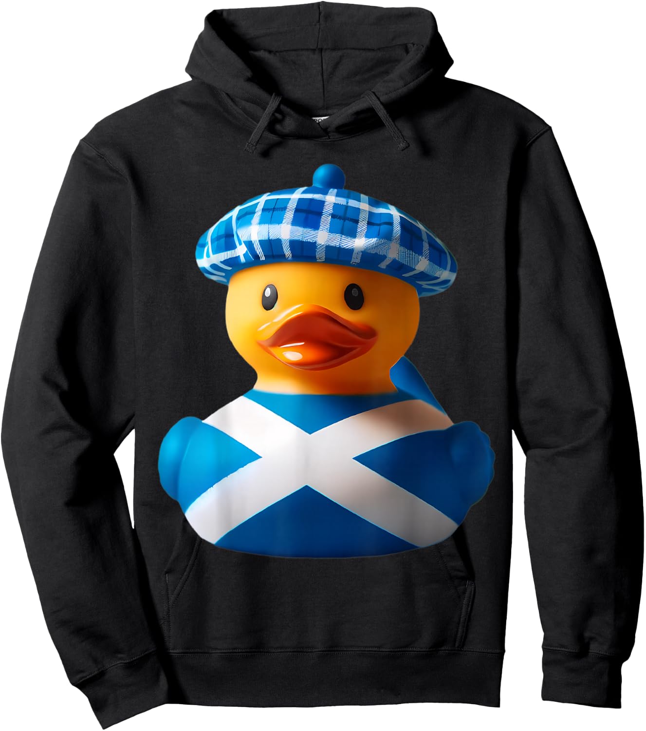 Scottish Pride Scotland Flag Rubber Duck Ducky Duckie Hoodie - Hoodie | Black
