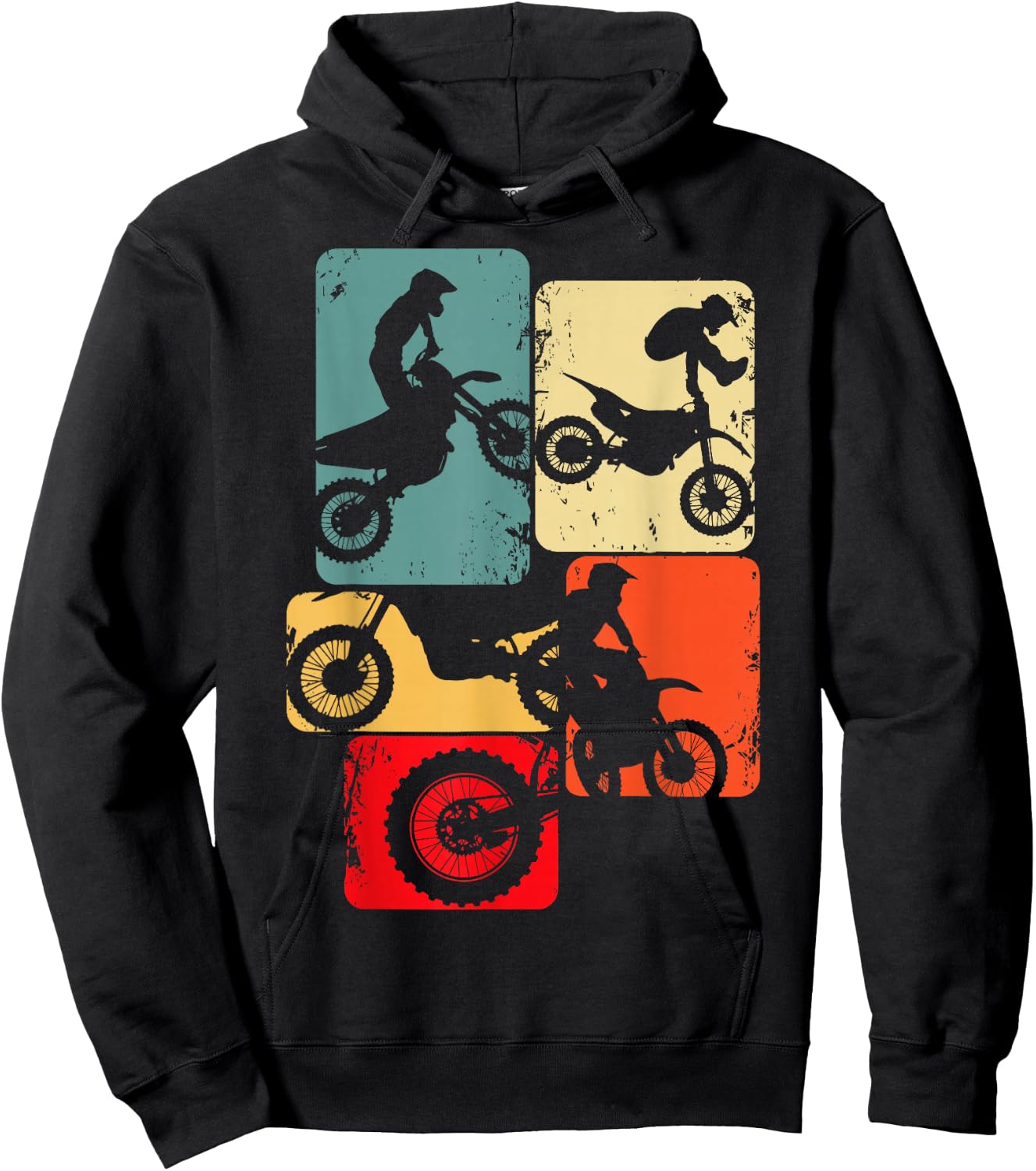Motocross Bike Dirt Biker Enduro Supermoto , black Hoodie - Hoodie | Black