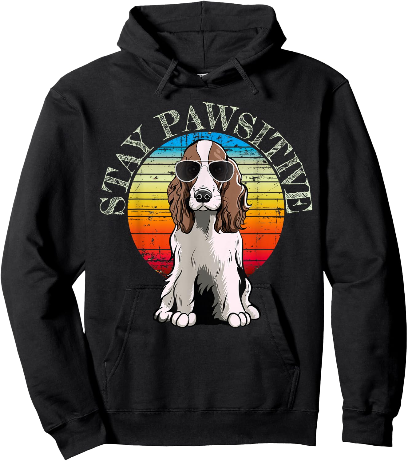 English Springer Spaniel Dog Women Girls Kids Hoodie - Hoodie | Black