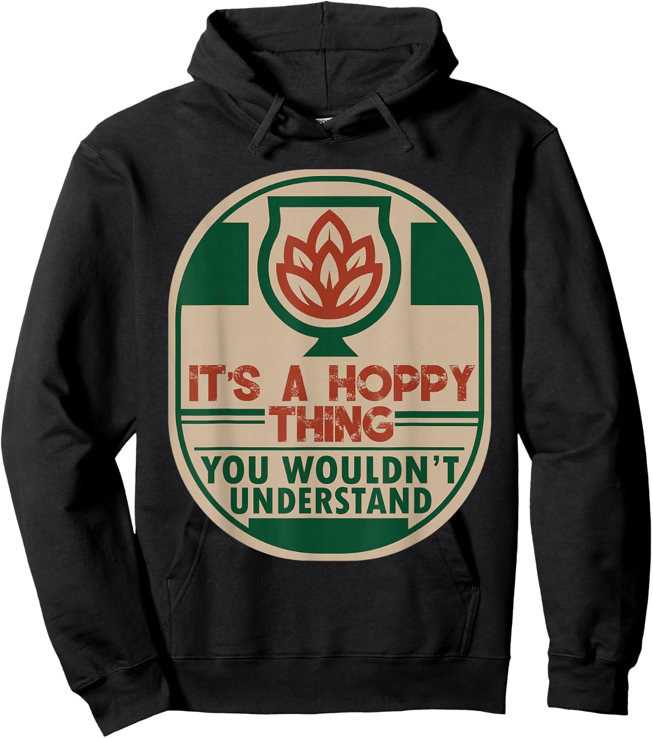 Home Brewing Hoppy - IPA Craft Beer Brewer Hoodie - Hoodie | Black