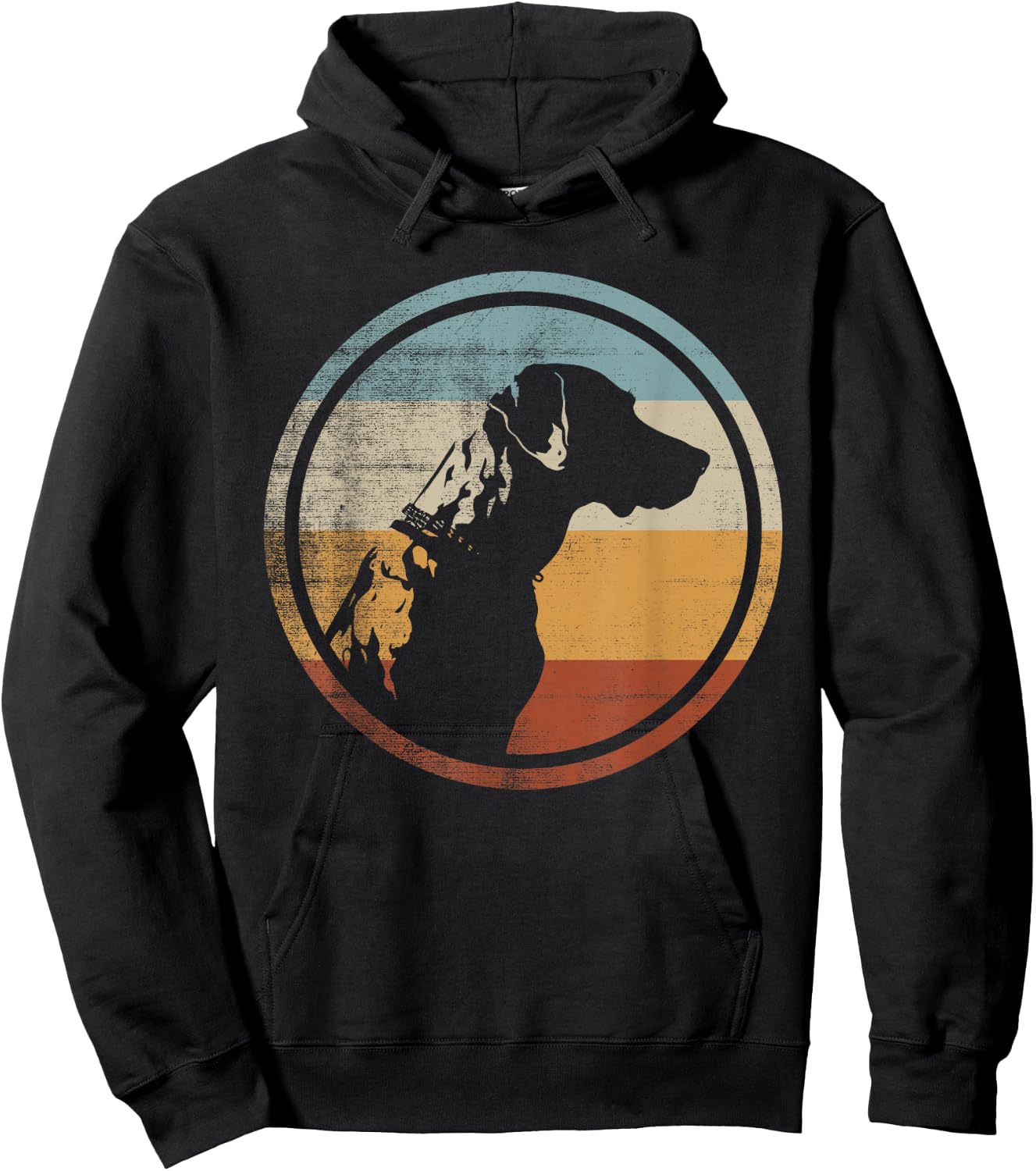 Catahoula Leopard Dog Retro Style Men Women Hoodie - Hoodie | Black