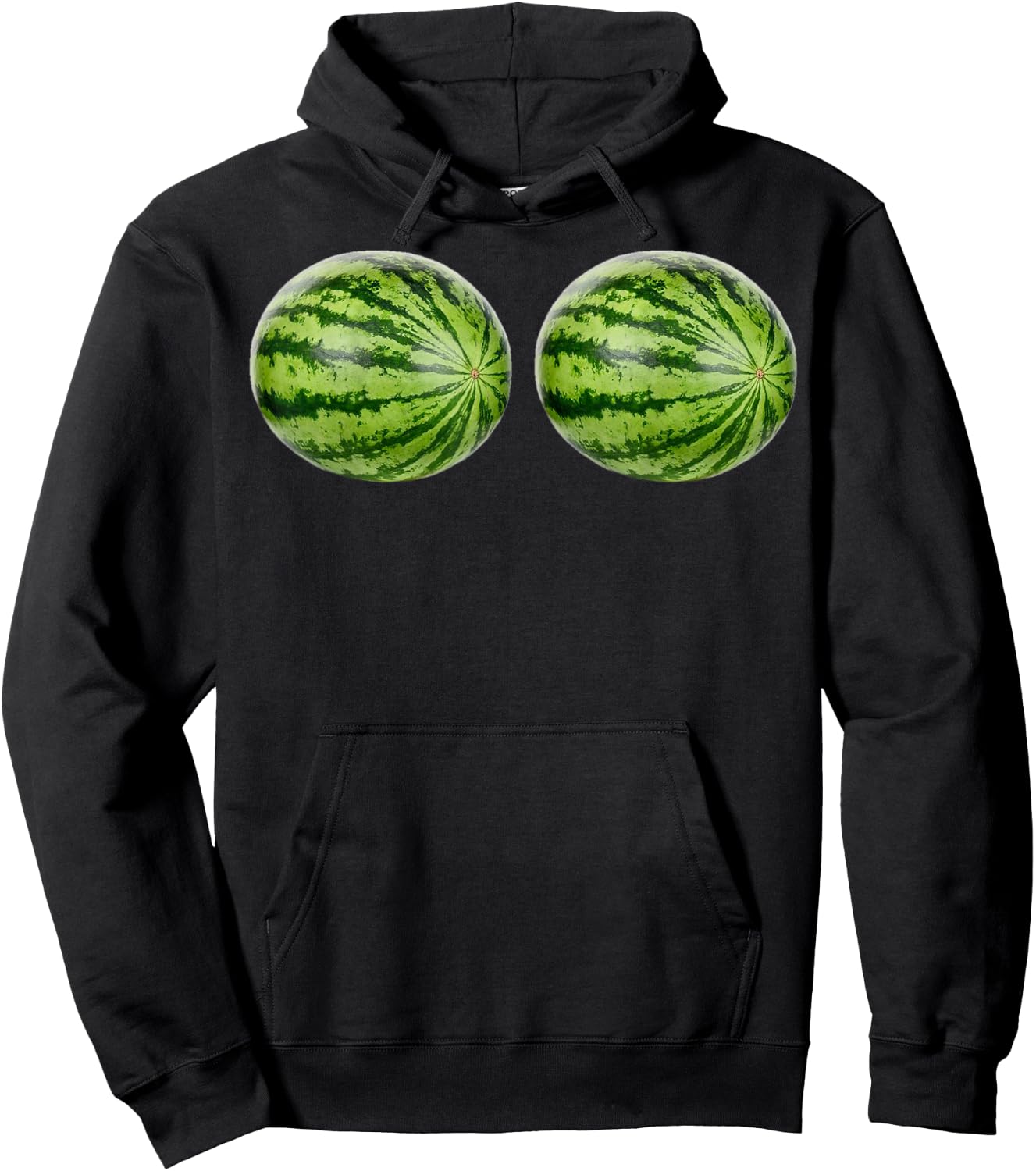 Big Boob Big Watermelon Melon Titty Titties Shirt Hoodie - Hoodie | Black