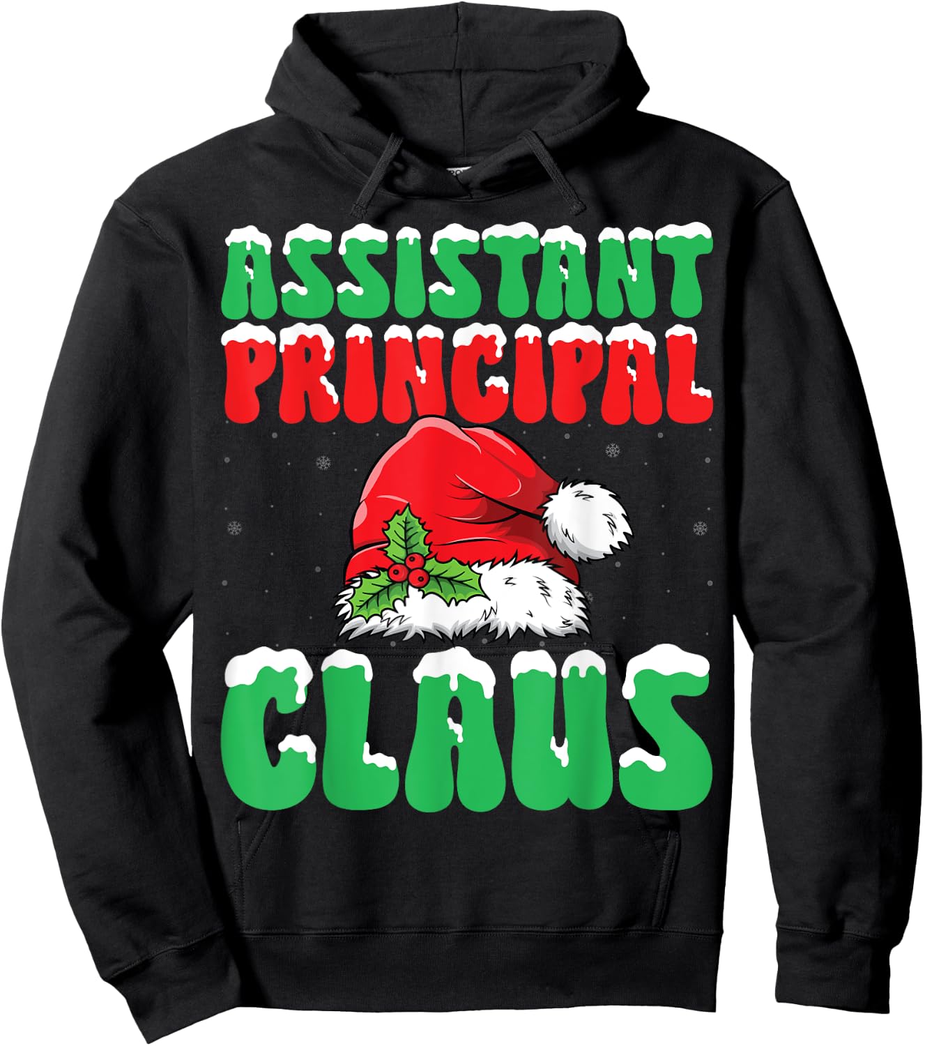 Assistant Principal Santa Claus Xmas School Worker Christmas Hoodie - Hoodie | Black
