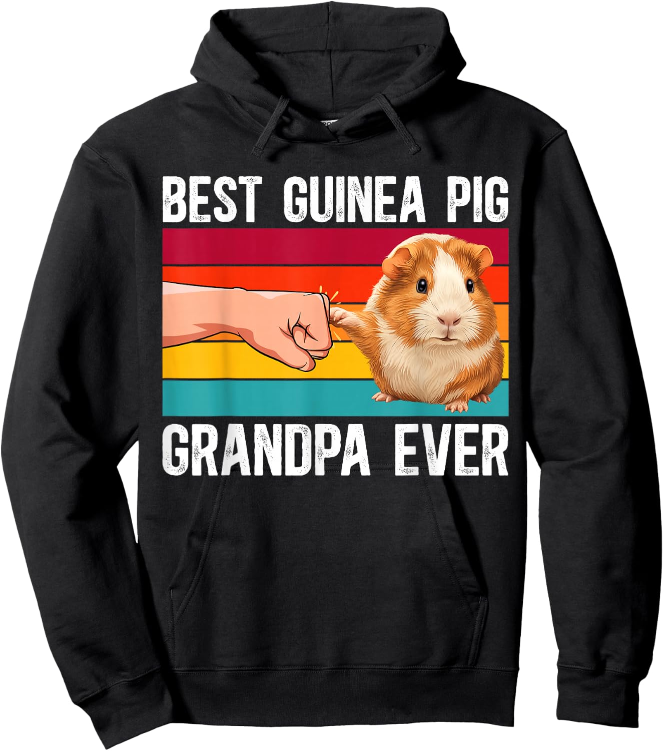 Best Guinea Pig Grandpa Guinea Pig Owner Guinea Pig Lover Hoodie - Hoodie | Black