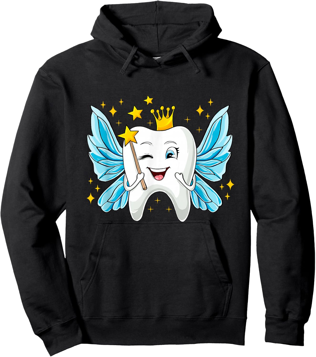Tooth Fairy Carnival Costume Girls Fancy Dress Tooth Fairy , black Hoodie - Hoodie | Black