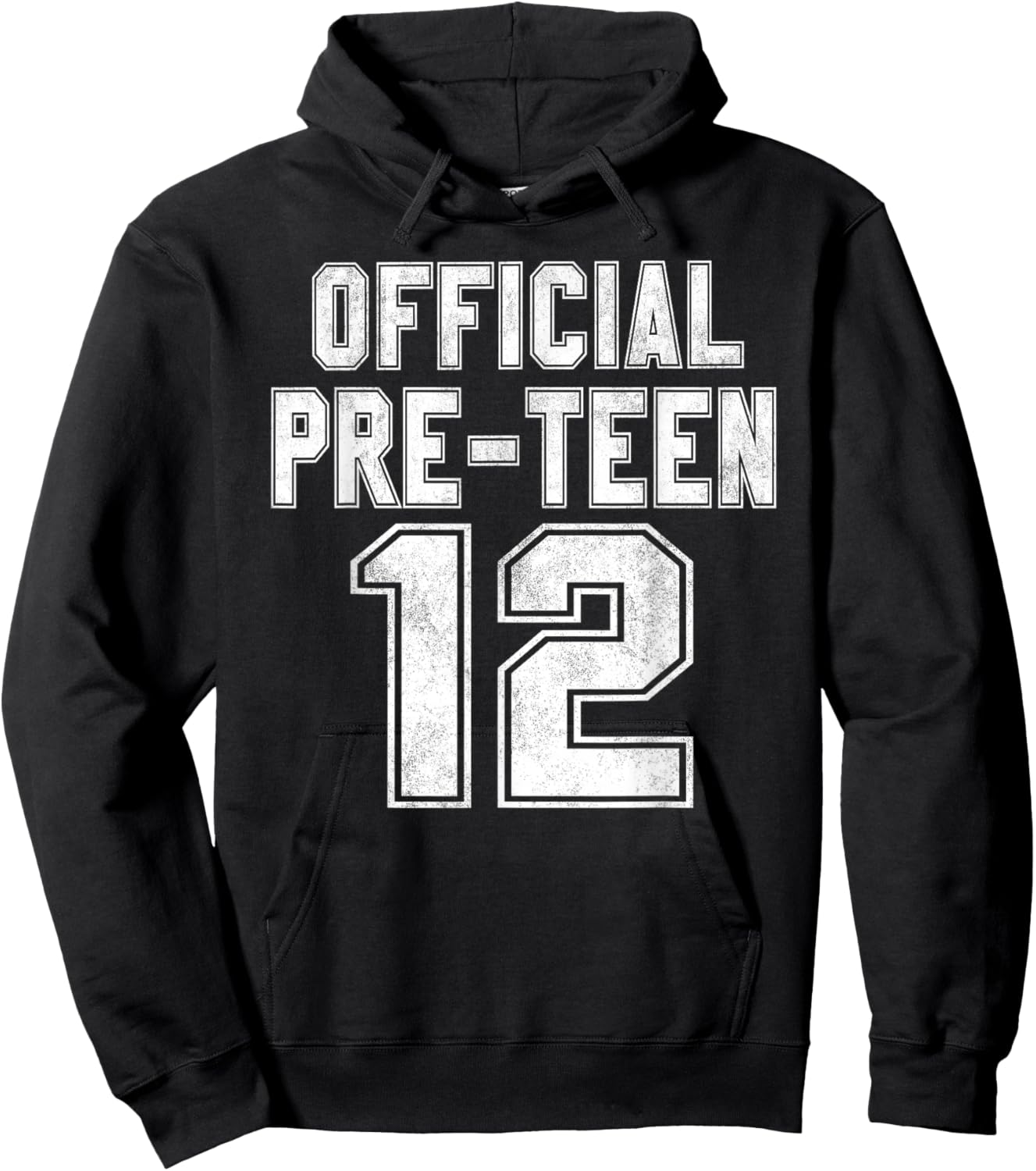 12 Official Pre-Teen 12th Birthday Boy Gifts 12 Year Old Hoodie - Hoodie | Black