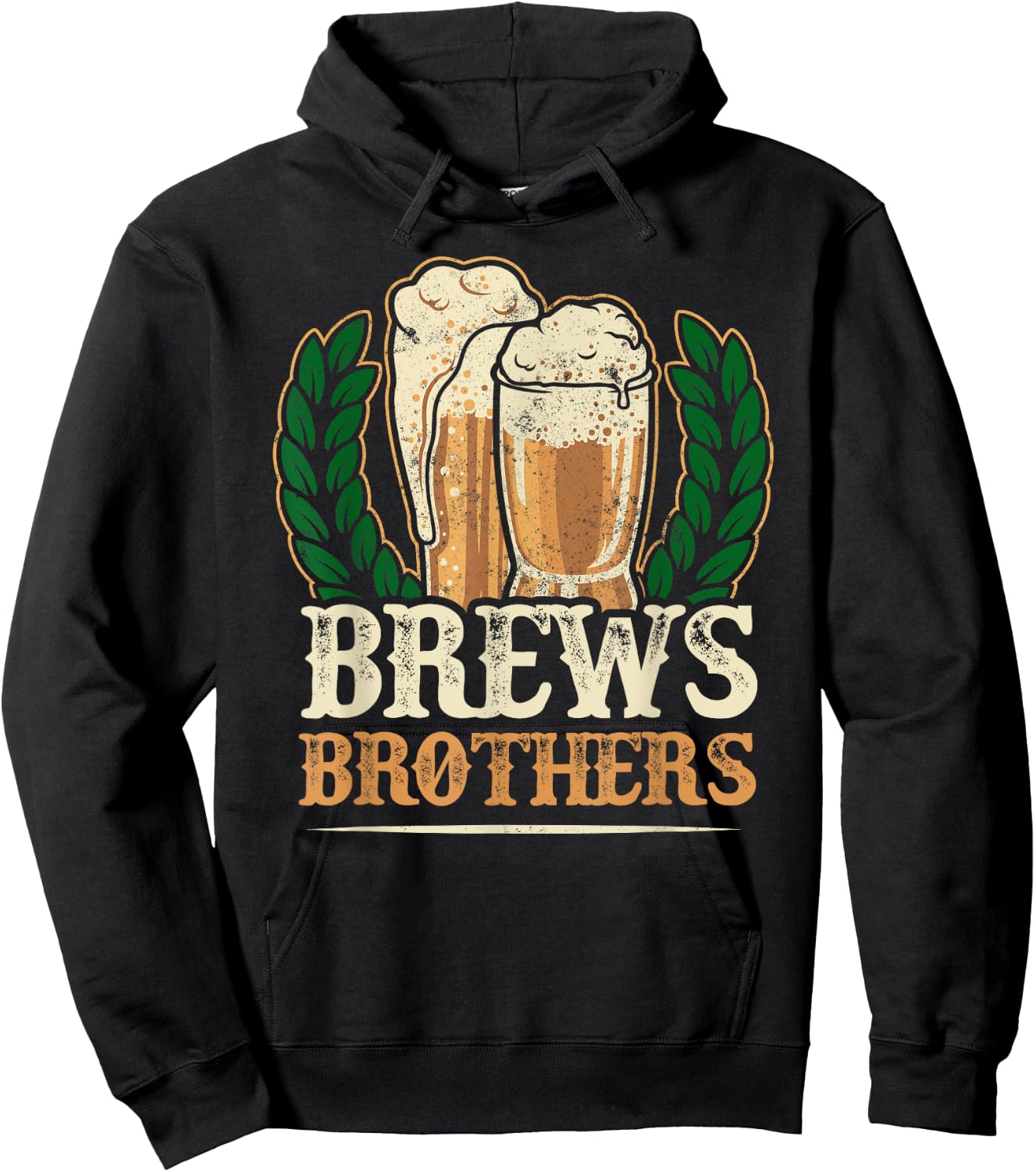 Home Brewer Beer Brews Brothers Hoodie - Hoodie | Black