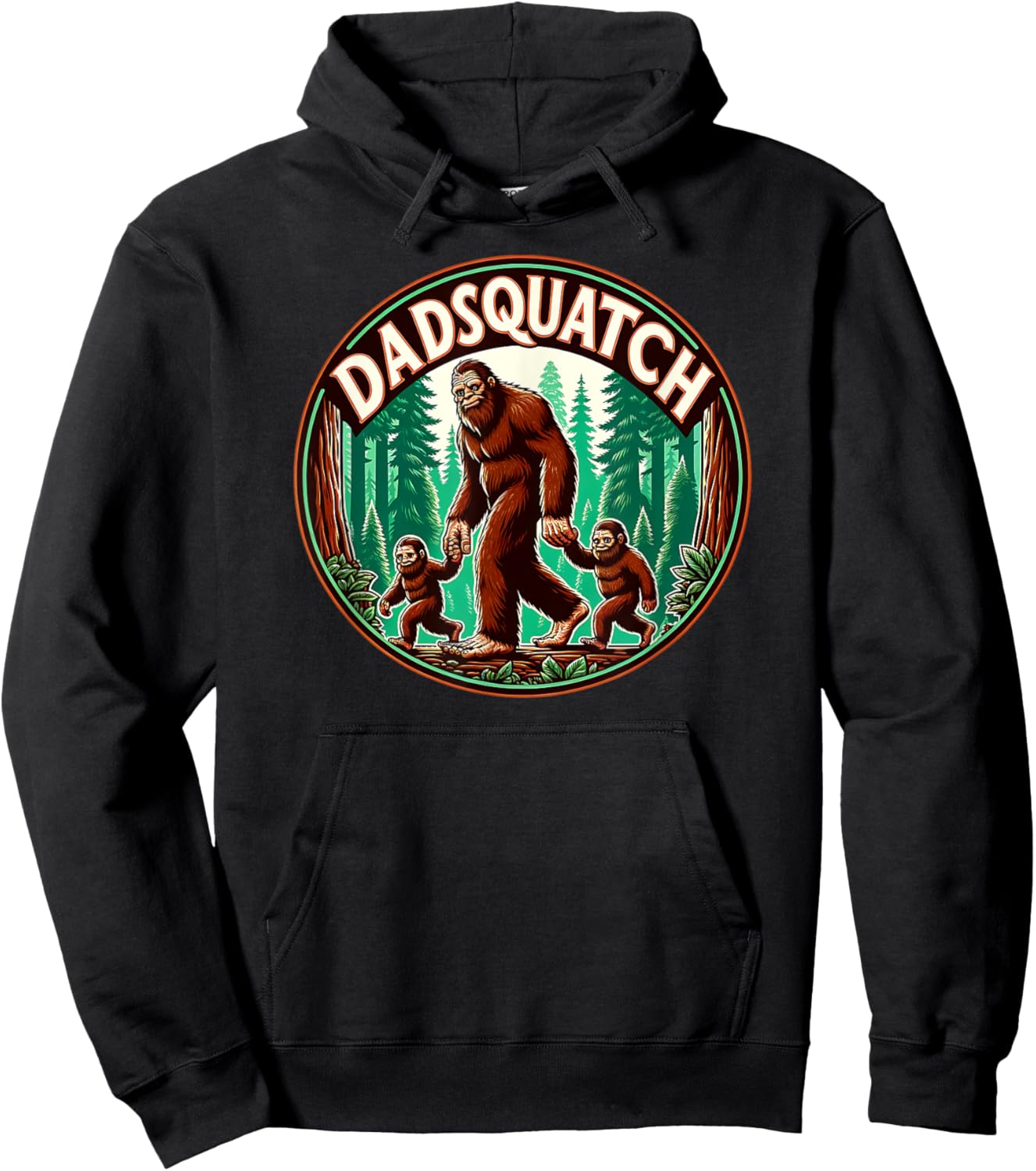 Autism Dad Bigfoot Sasquatch Hoodie - Hoodie | Black