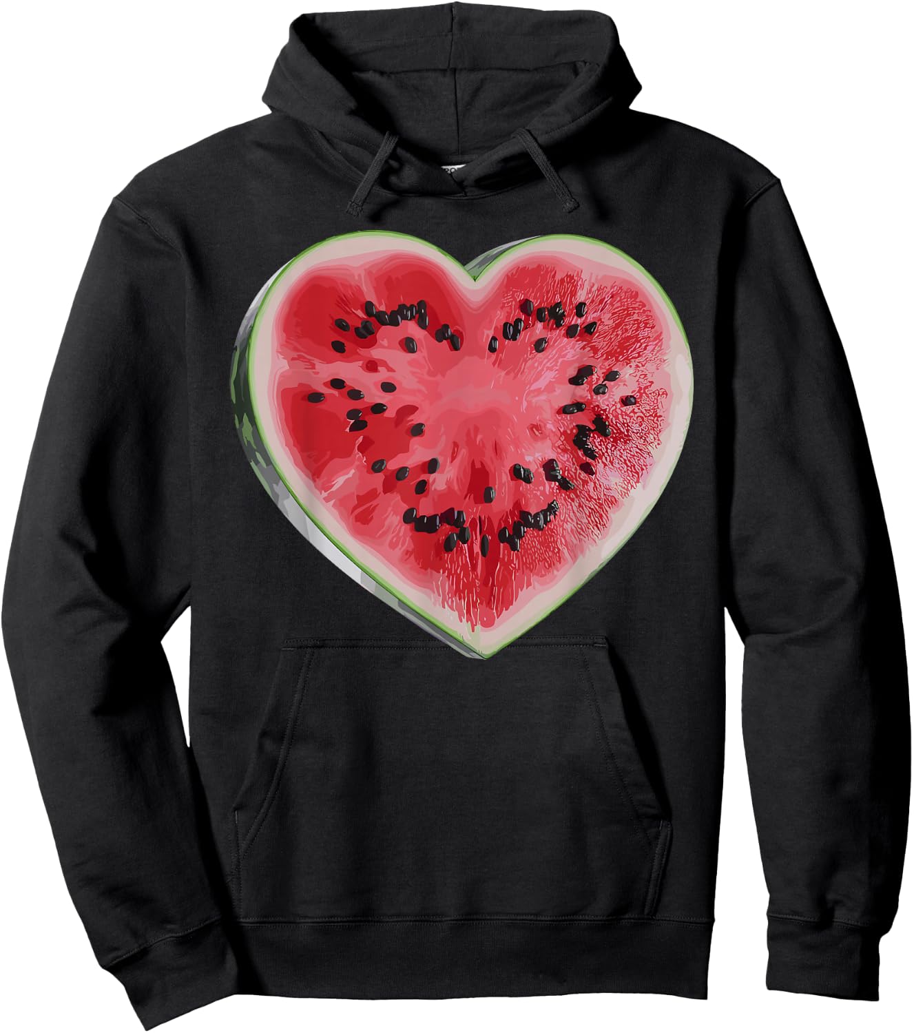 Cool Watermelon Graphic Women Fruit Watermelon Lover Hoodie - Hoodie | Black