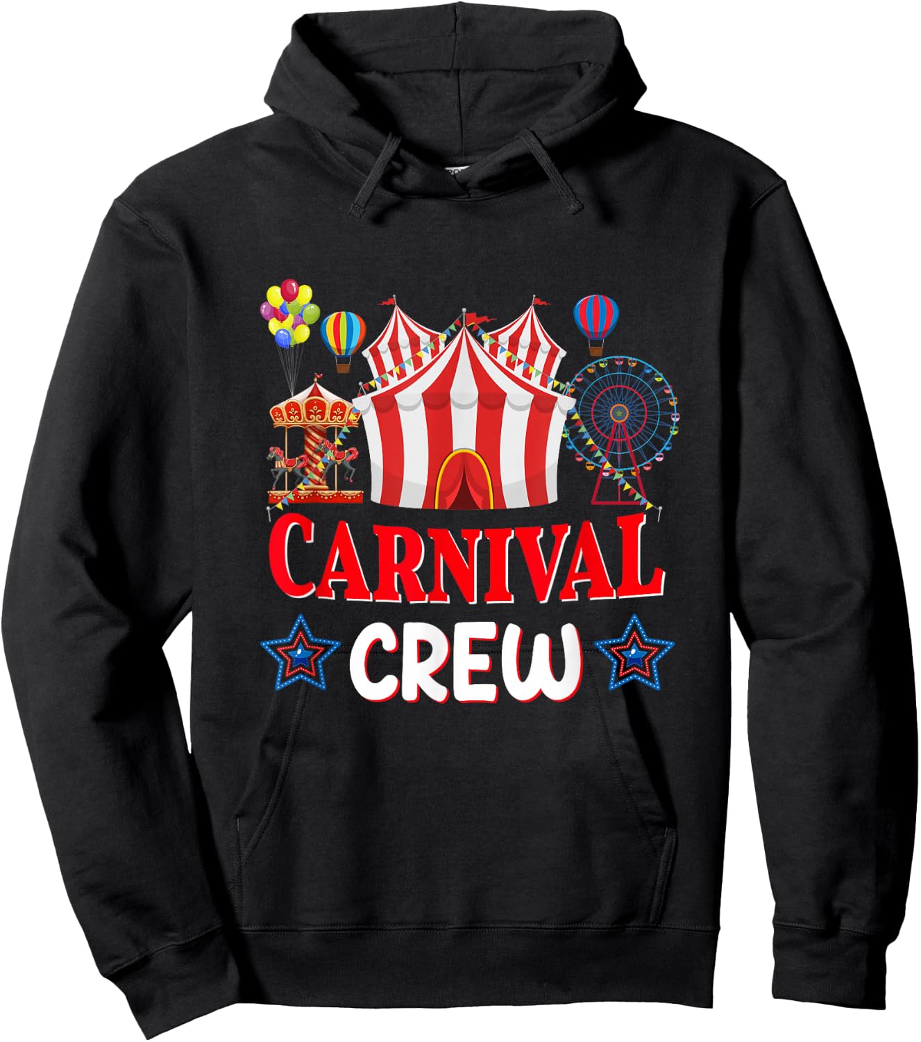 Carnival Crew Circus Costume Circus Theme Outfits For Girls Hoodie - Hoodie | Black