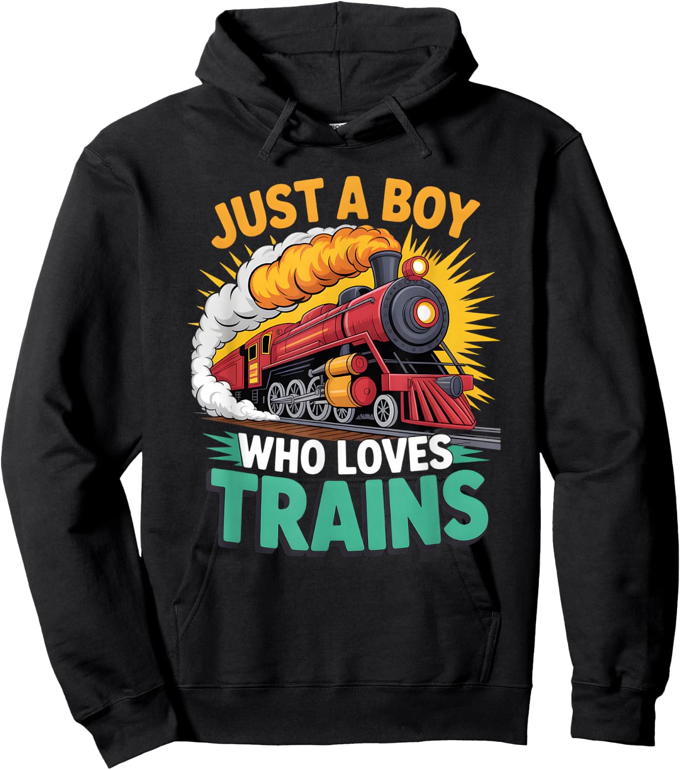 Boys Train Hoodie - Hoodie | Black