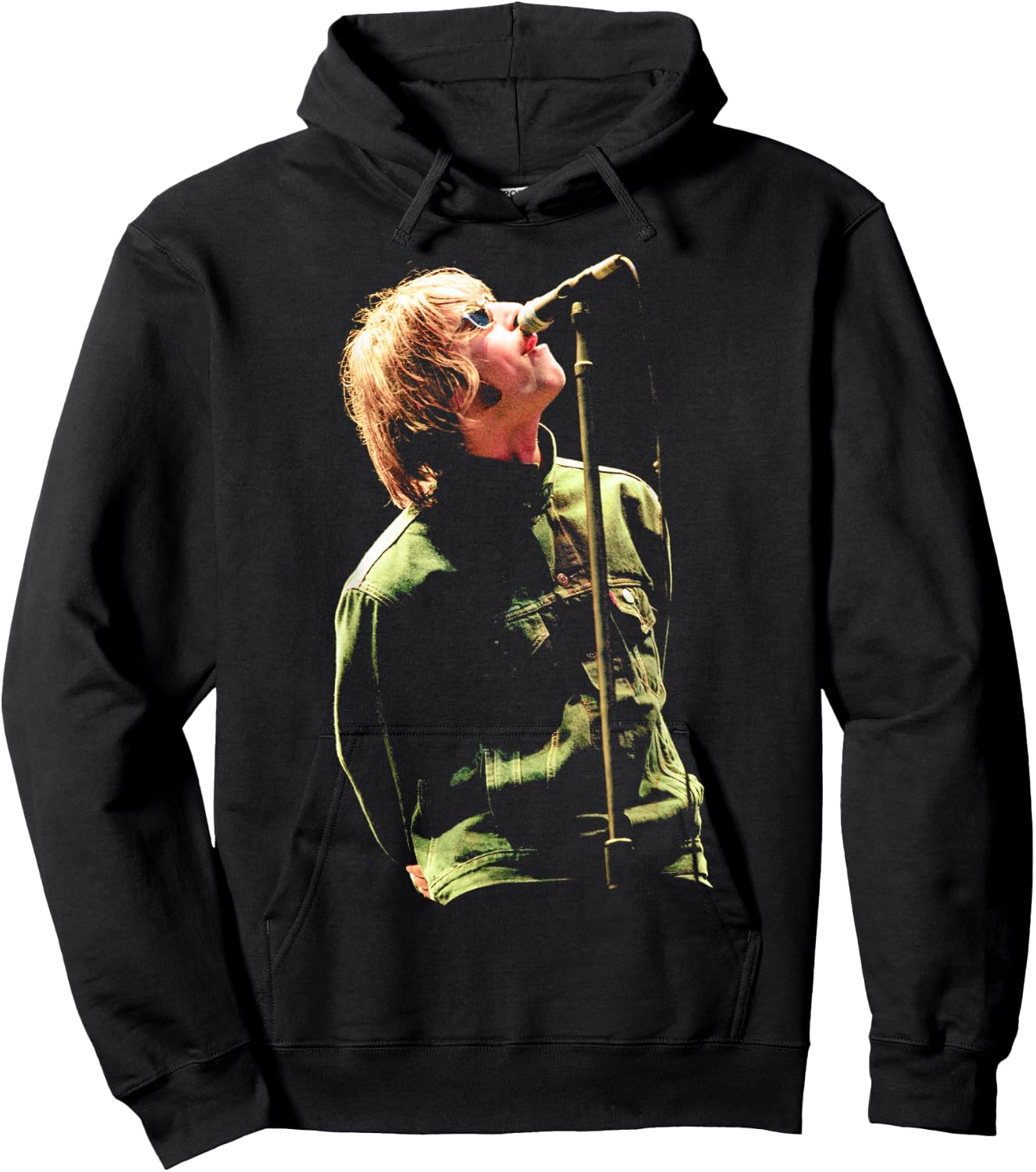 Liam Gallagher with Oasis at Balloch Castle 1996 , Black, S Hoodie - Hoodie | Black
