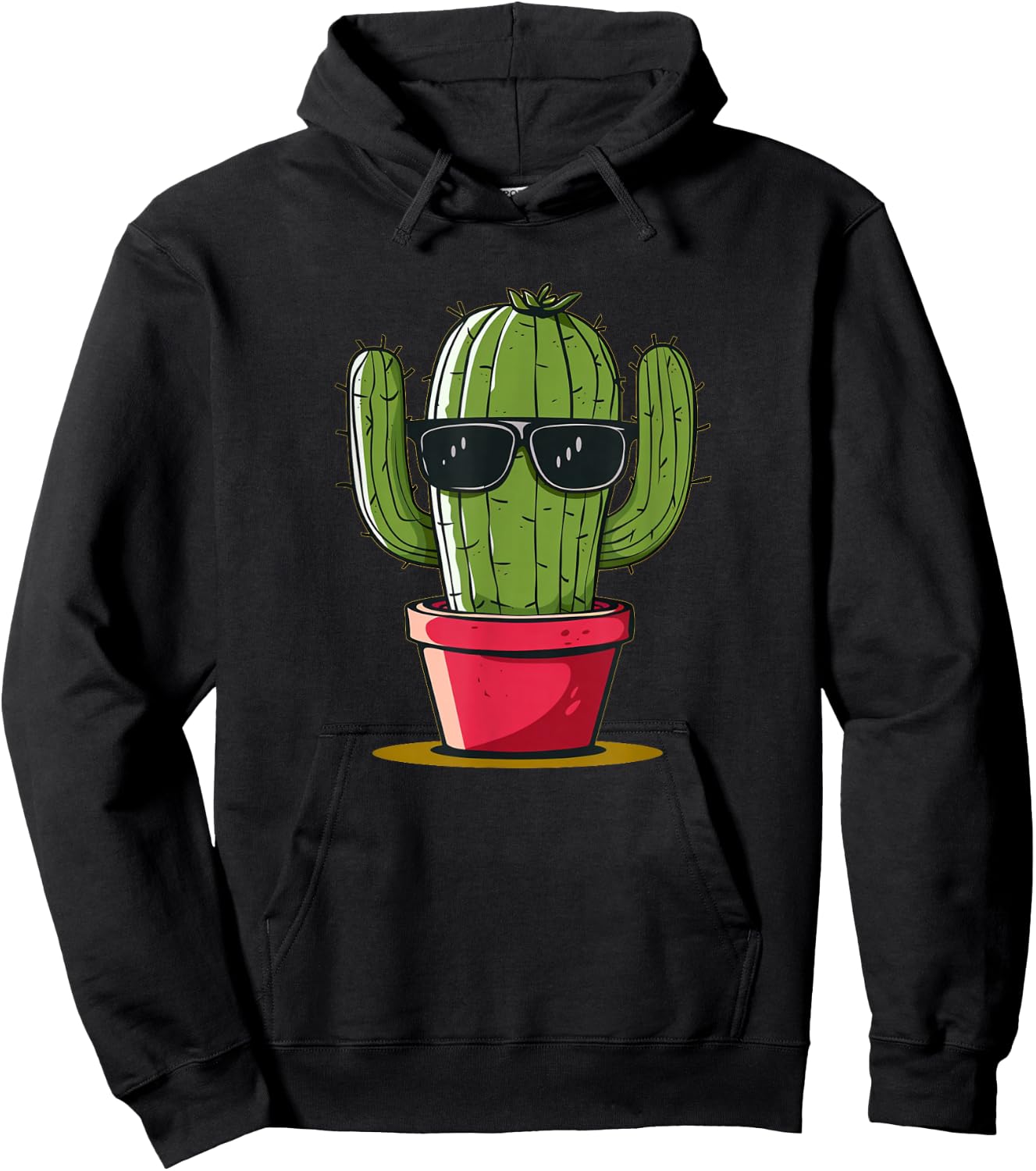 Stunning Cactus Sunglasses Hoodie - Hoodie | Black