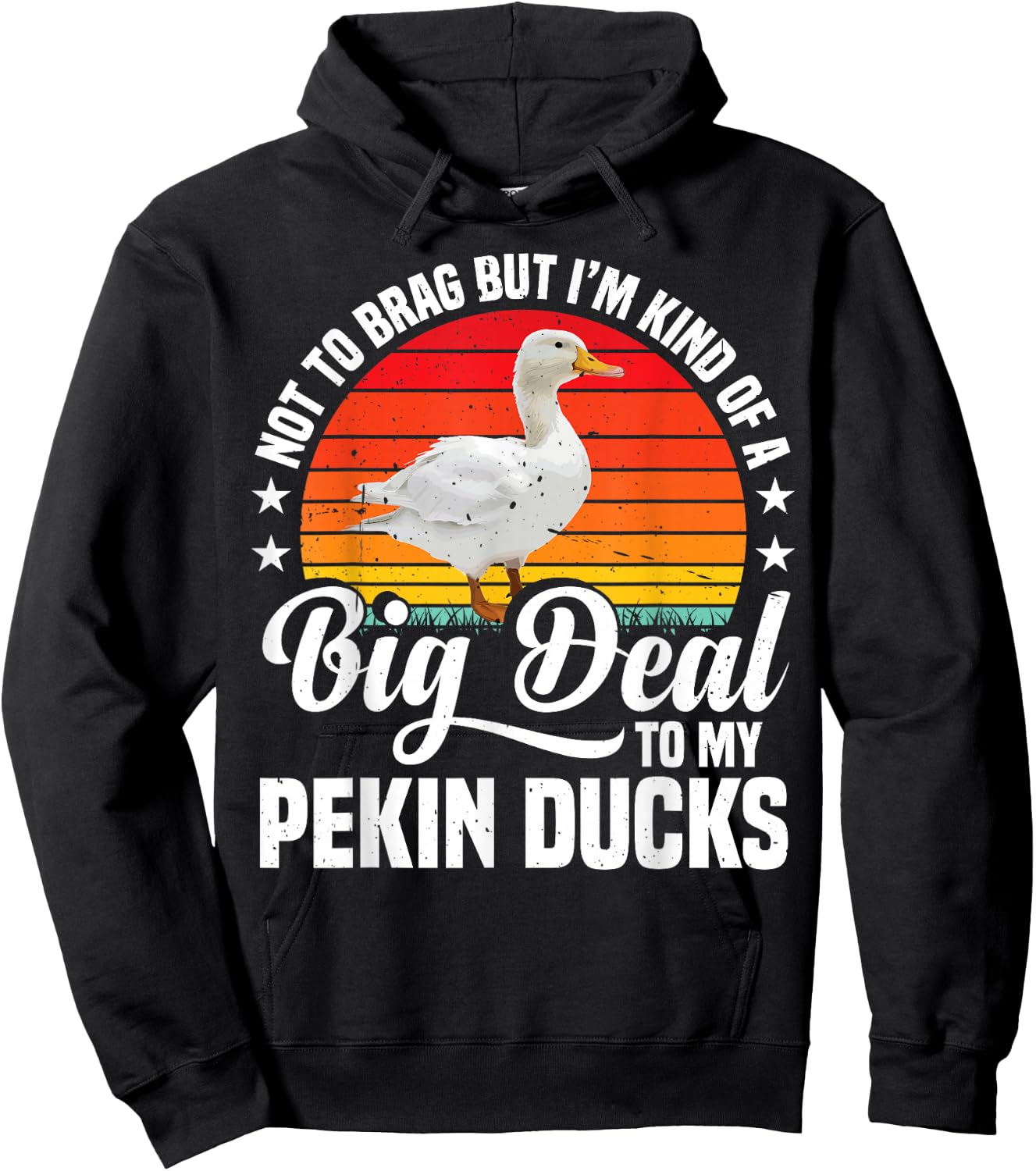 Pekin Duck Owner Pekin Duck Stuffed Animal Toys Pekin Ducks Hoodie - Hoodie | Black