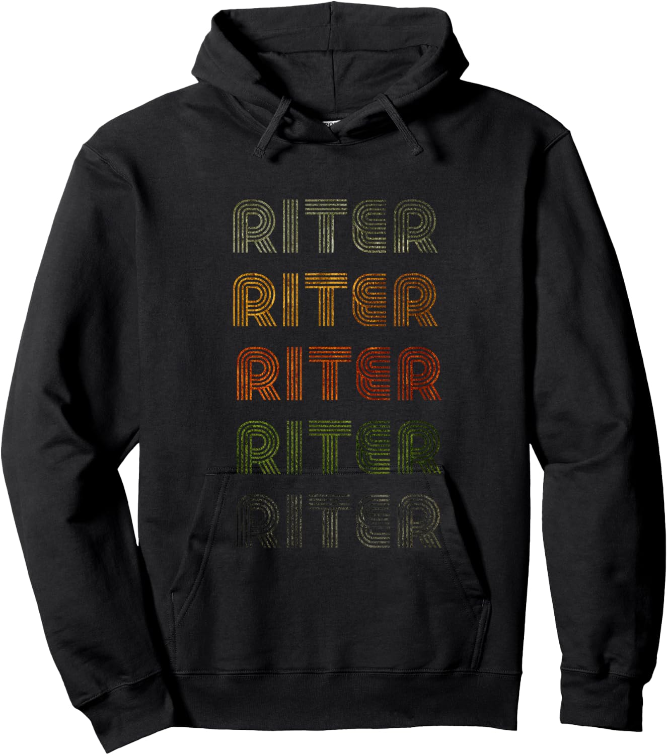 Love Heart Riter Grunge Vintage Style Black Riter Hoodie - Hoodie | Black