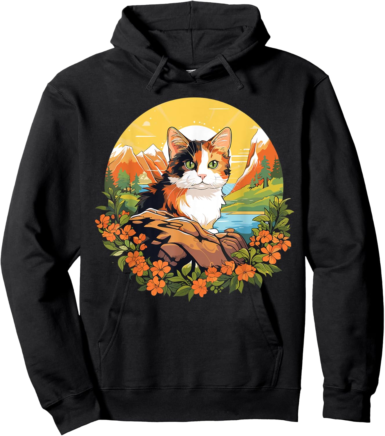 Calico Cats Calico Cat , Small, Black Hoodie - Hoodie | Black