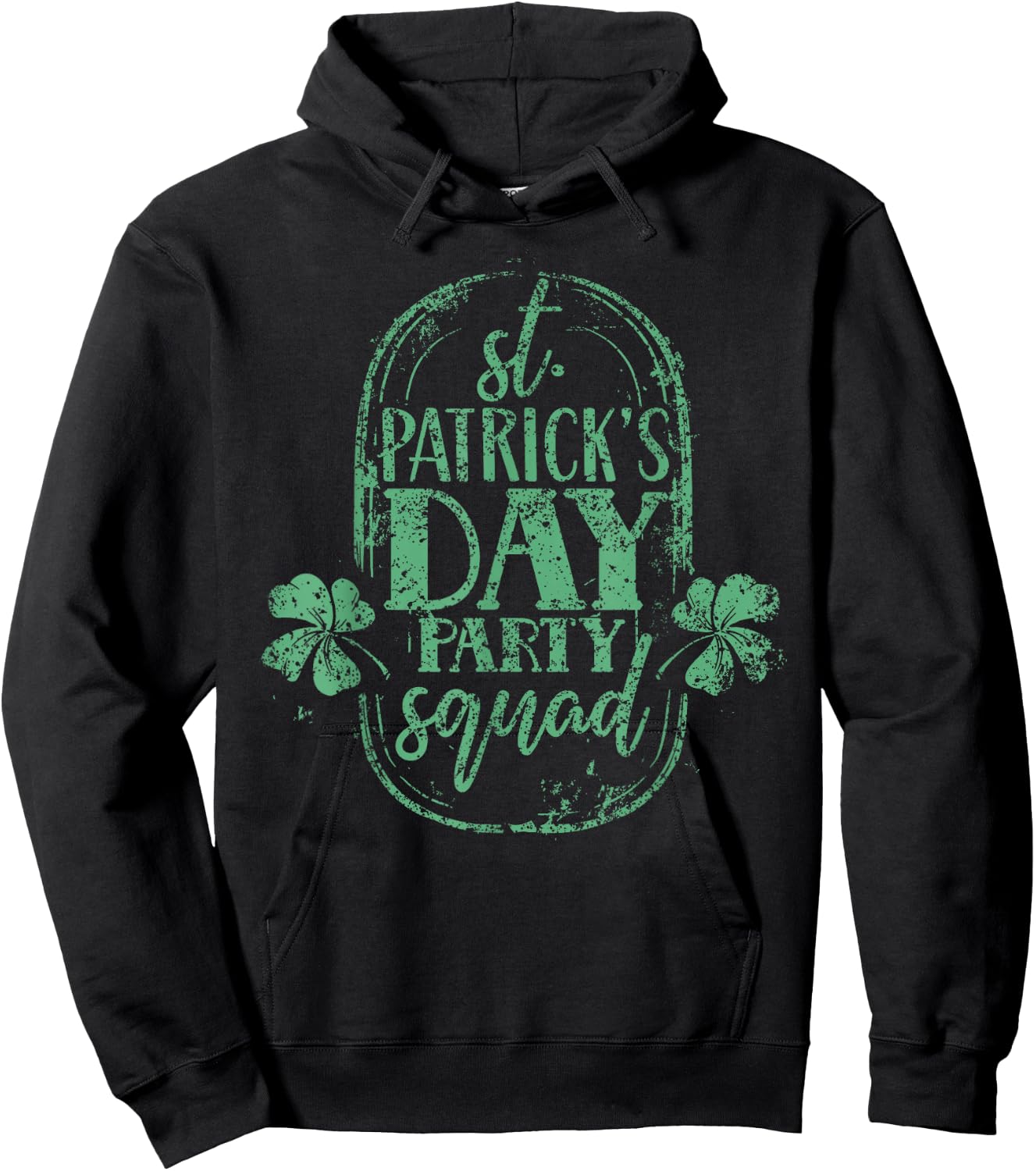 St Patrick's Day Party Squad Green Birthday St Patricks Day Hoodie - Hoodie | Black