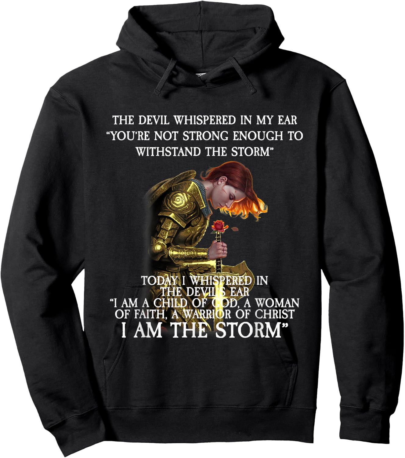 Warrior of Christ I Am The Storm Hoodie - Hoodie | Black