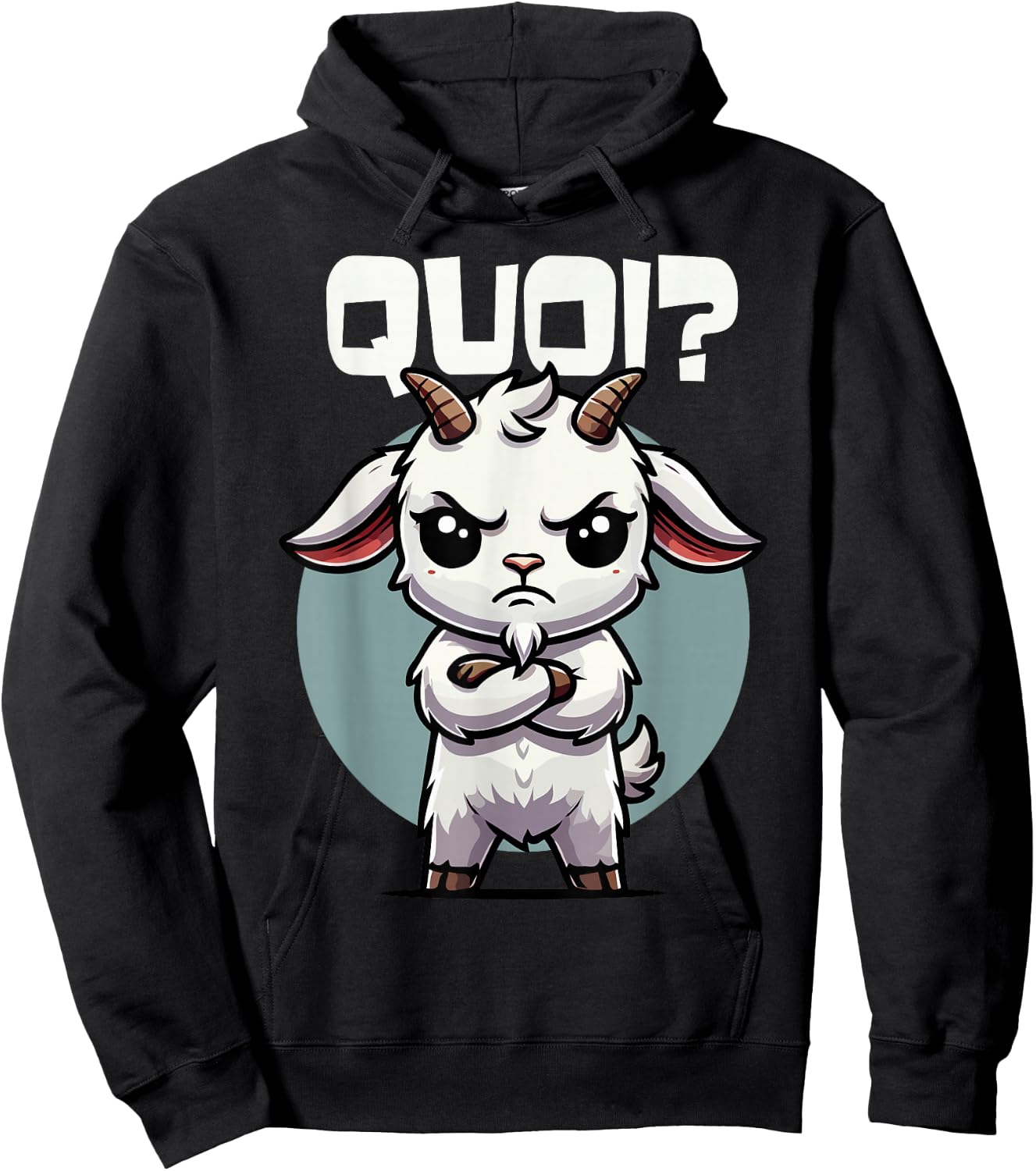 Goat Funny Girls Boys Goats , Black, S Hoodie - Hoodie | Black
