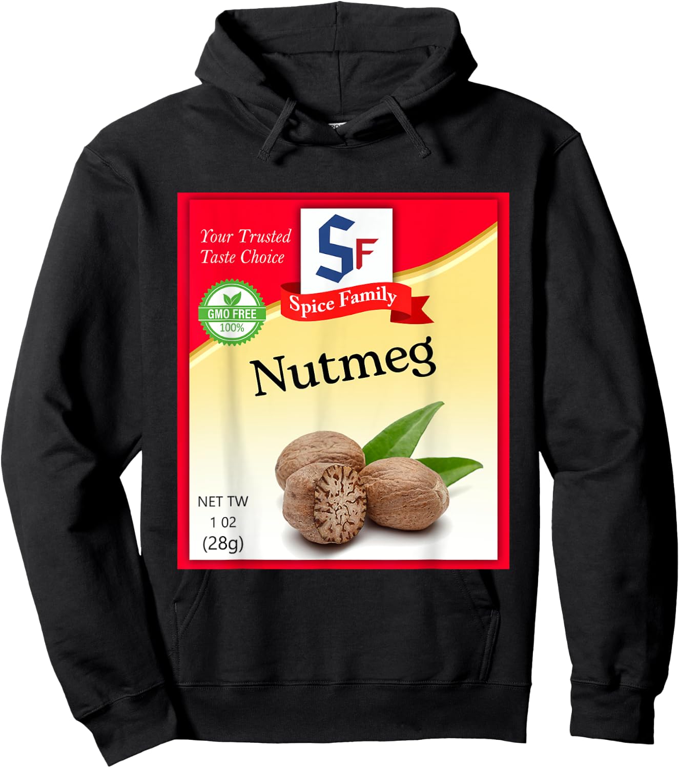 Nutmeg Spice Condiment Costume Holiday Spice Group Costumes Hoodie - Hoodie | Black