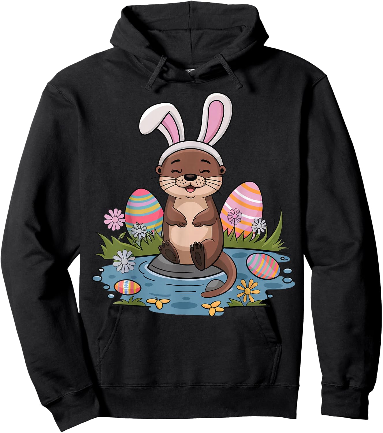 Easter Otter Hoodie - Hoodie | Black