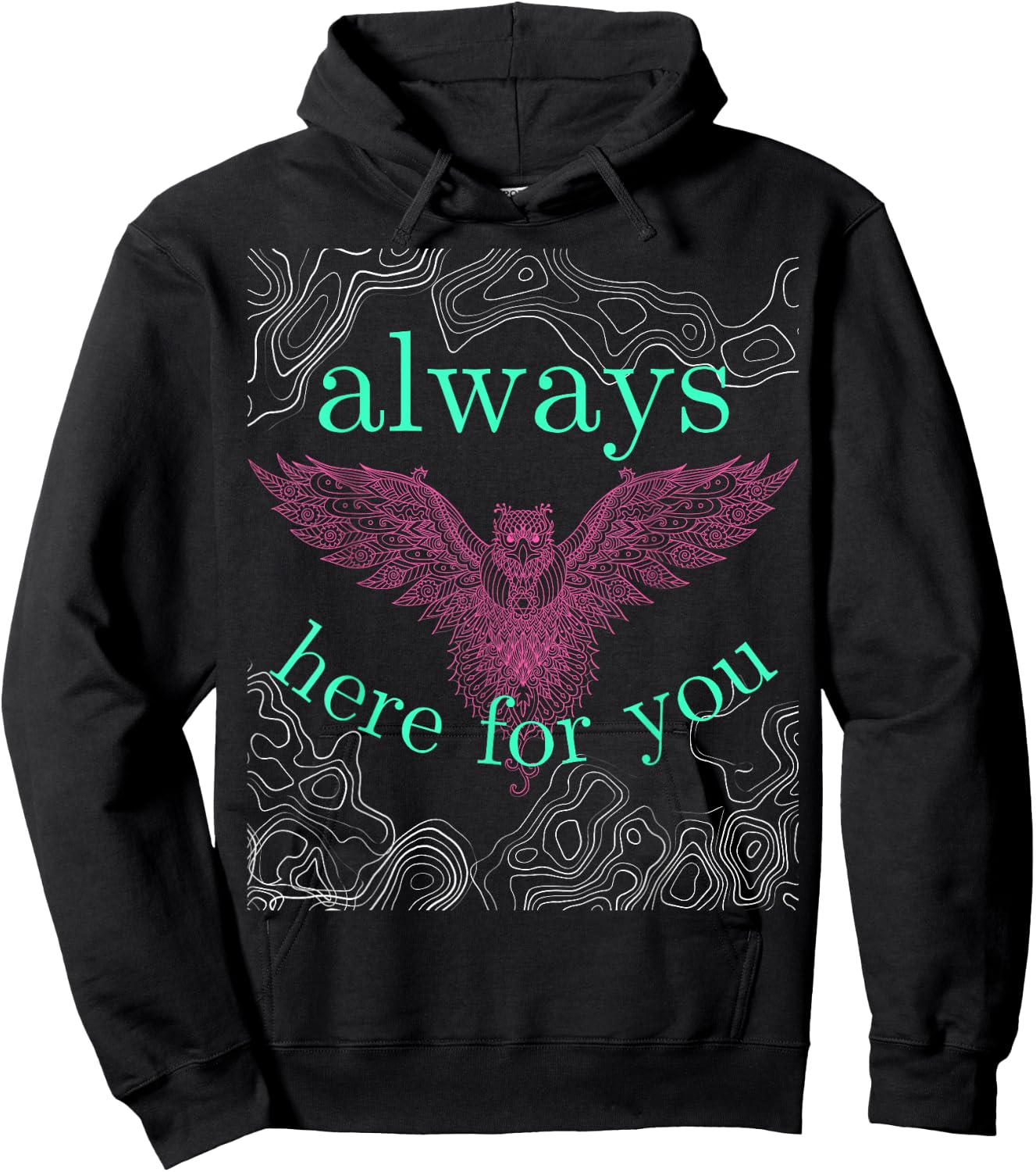 Owl Mandala Simply Sweet Barn Bird Attitude Southern Prep Hoodie - Hoodie | Black