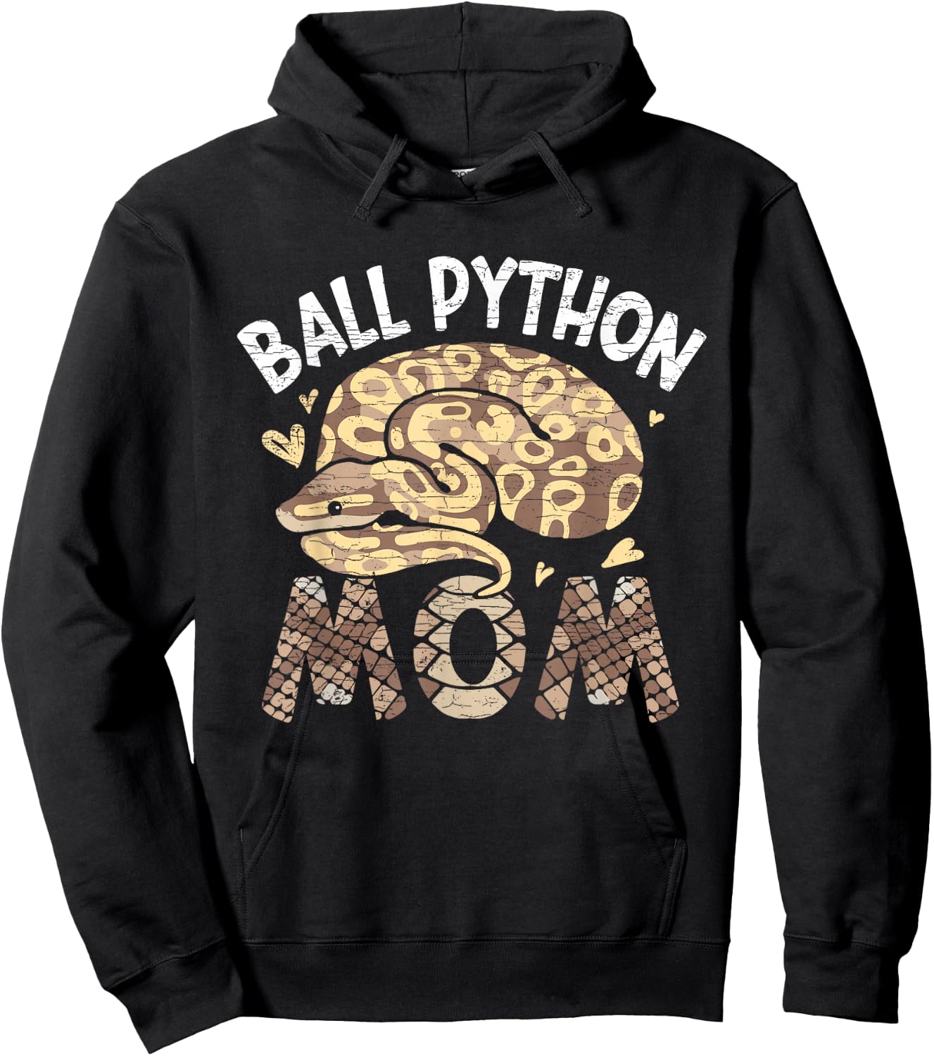 Ball Python Mom Hoodie - Hoodie | Black