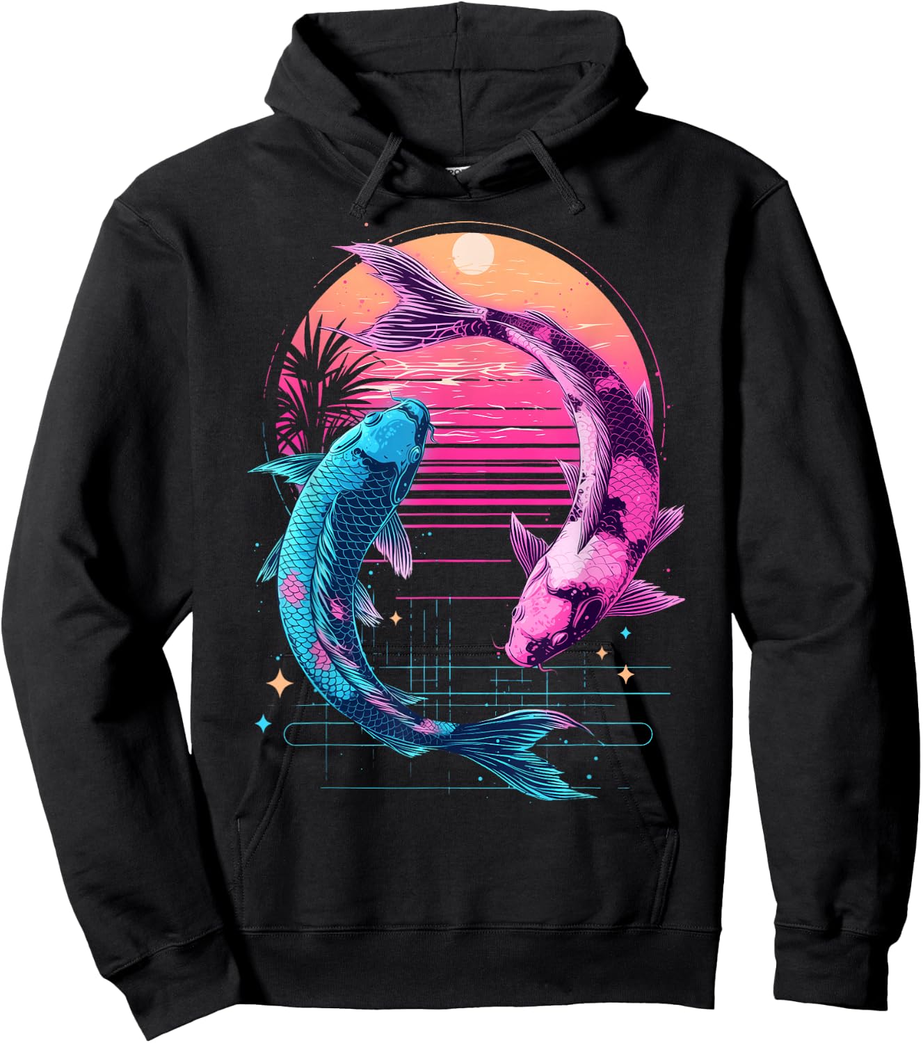 Koi Japonais Aesthtetic Japon Hoodie - Hoodie | Black