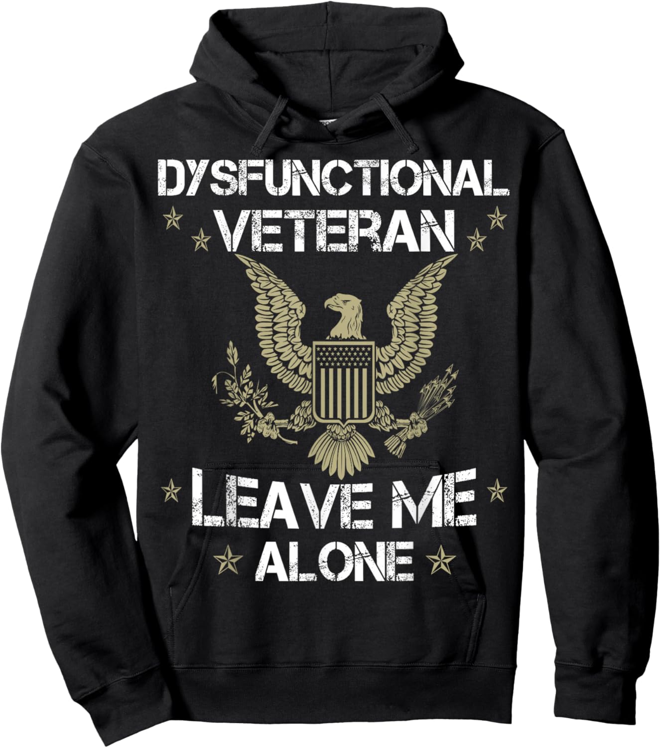 Dysfunctional Veteran - Leave me Alone Hoodie - Hoodie | Black