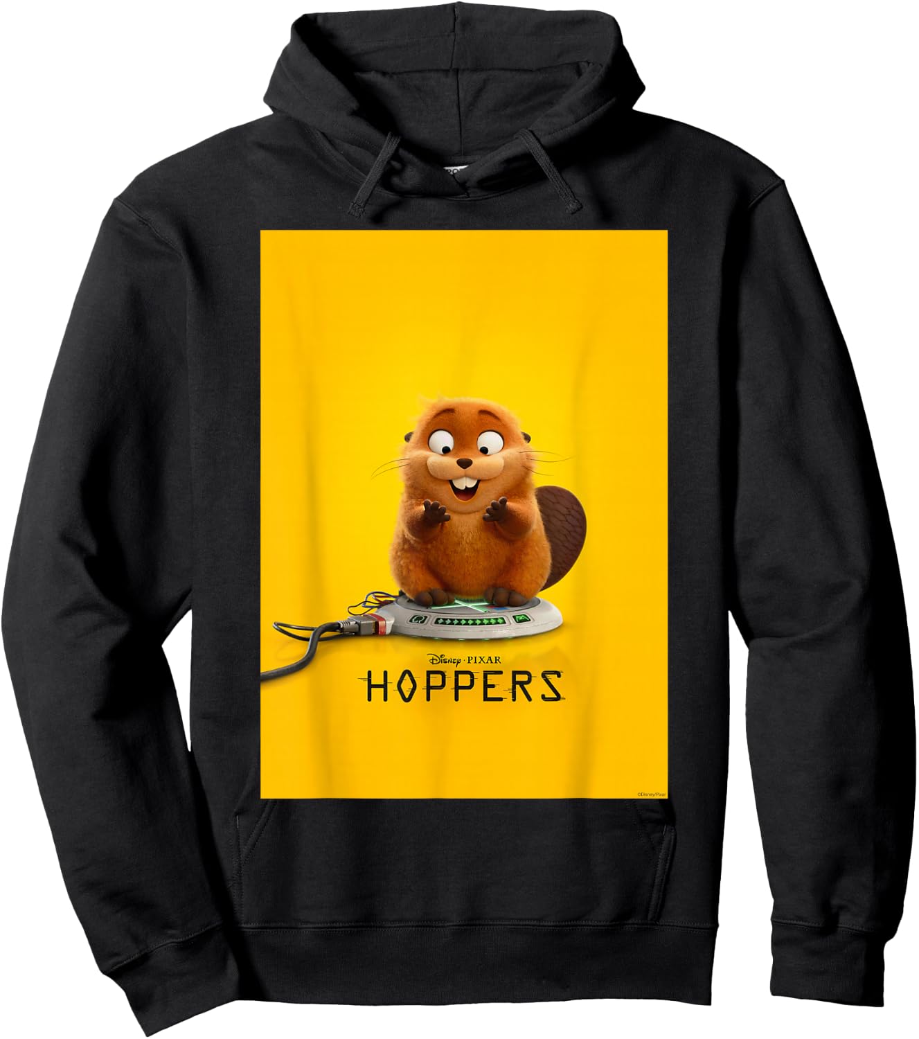 Disney and Pixar's Hoppers Robot Beaver Mabel Poster Art Hoodie - Hoodie | Black