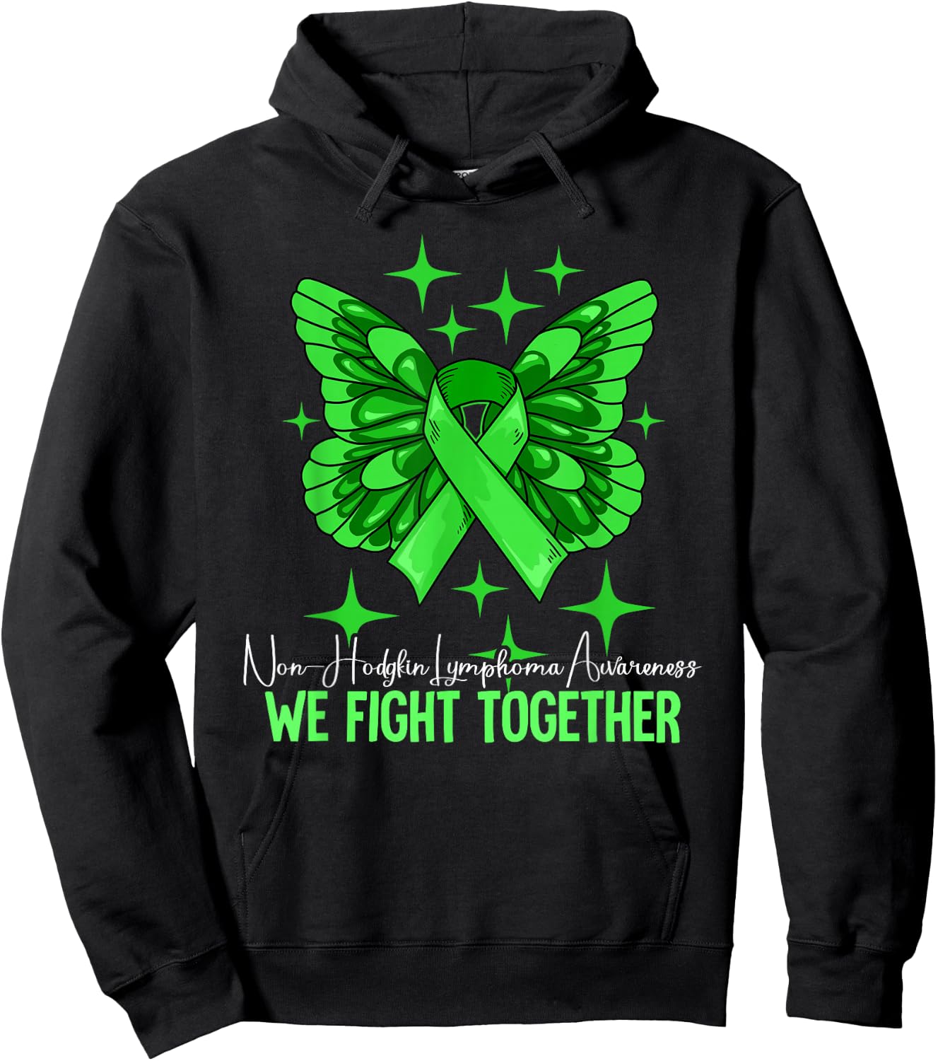 Non-Hodgkins Lymphoma Awareness Hoodie - Hoodie | Black