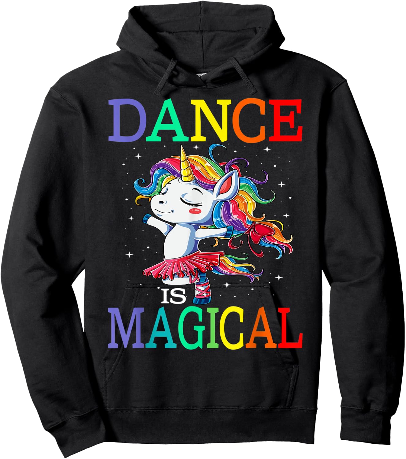 Dance Is Magical Unicorn Back To School Hoodie - Hoodie | Black