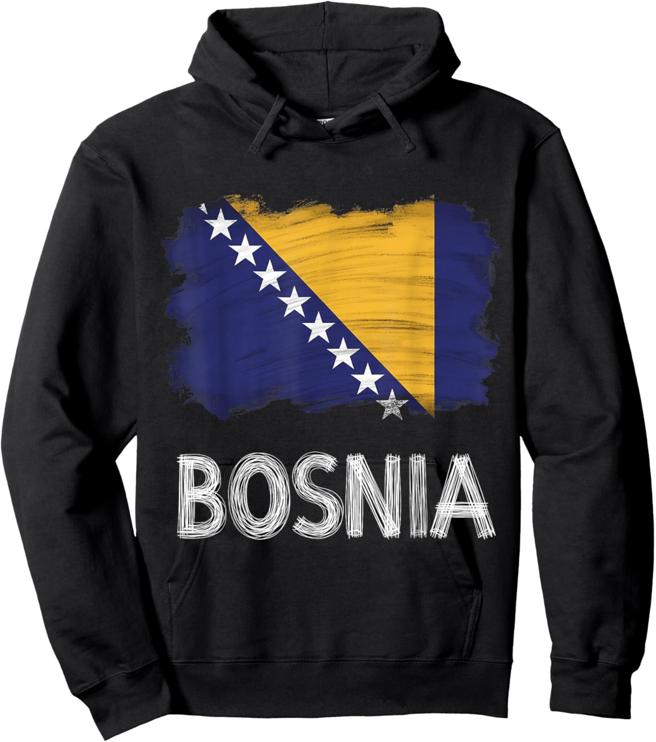 Bosnien und Herzegowina Flagge Bosnische Wurzeln Hoodie - Hoodie | Black