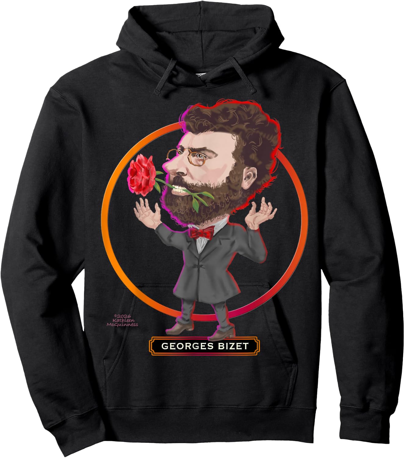 Georges Bizet, French Composer Opera Prodigy Legacy Hoodie - Hoodie | Black