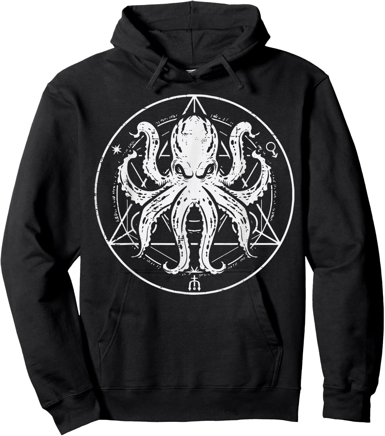 Octopus Hexagram Cephalopod Sea Animal Men Women Kids Teen Hoodie - Hoodie | Black