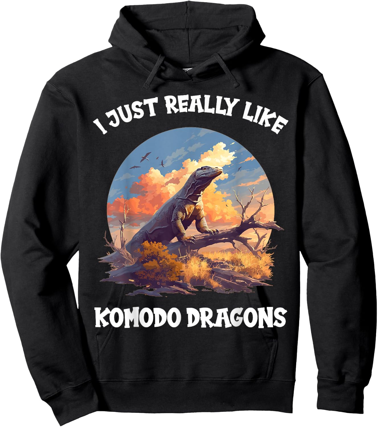I just really like Komodo Dragons. Komodo Dragon Hoodie - Hoodie | Black