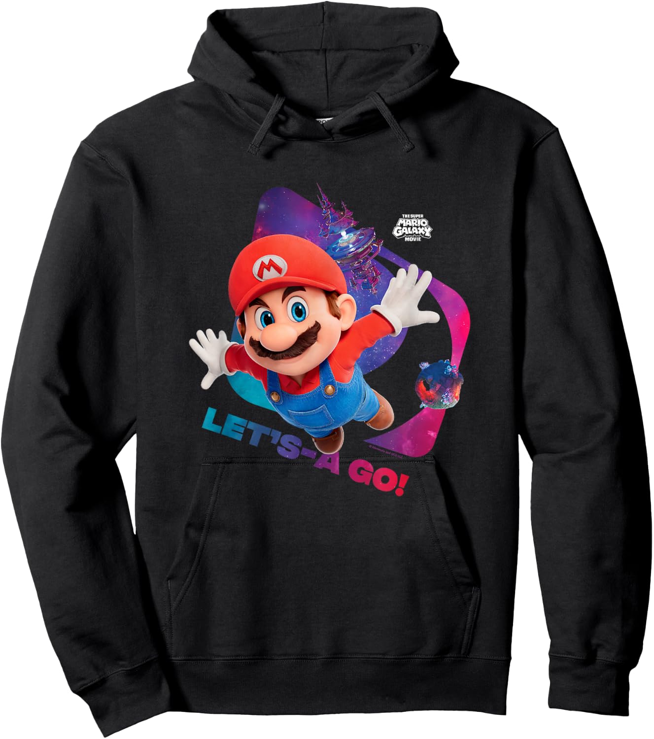 The Super Mario Galaxy Movie Let’s-A Go! Hoodie - Hoodie | Black