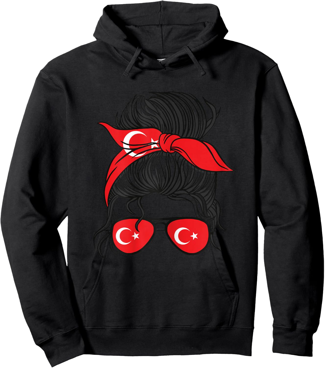 Turkiye Mädchen Türkei Mädchen Türkische kizi Frauen Türkische Flagge Hoodie - Hoodie | Black
