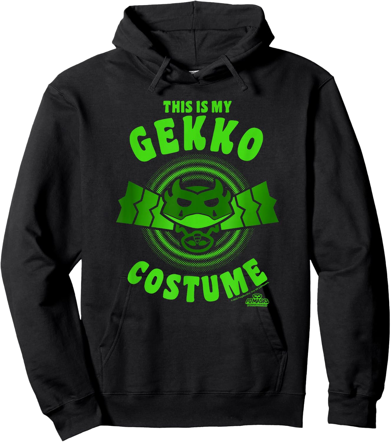 PJ Masks Halloween This is My Gekko Costume Logo Hoodie - Hoodie | Black