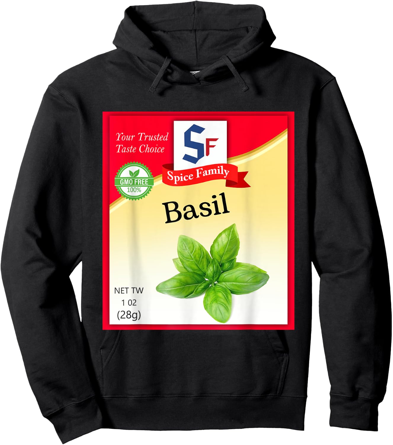 Basil Spice Condiment Costume Holiday Spice Group Costumes Hoodie - Hoodie | Black