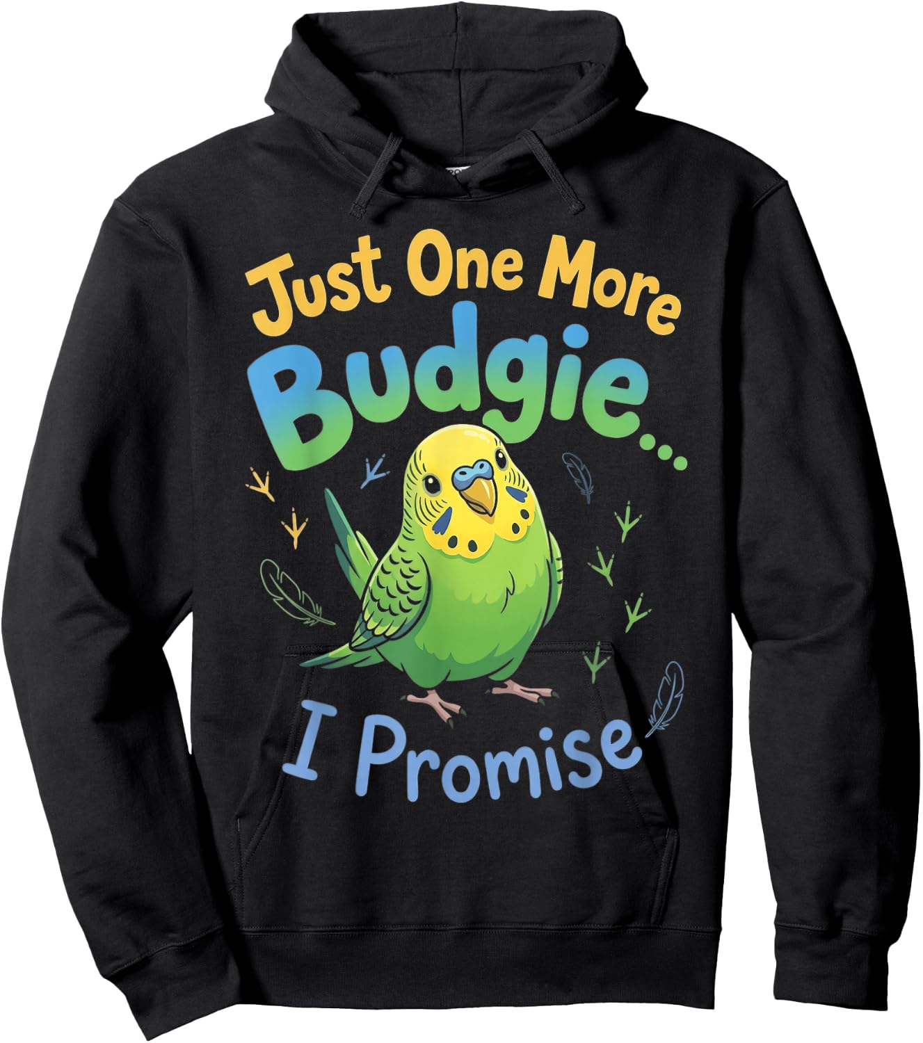 More Budgie Bird Watcher Parakeet Bird Budgie Hoodie - Hoodie | Black