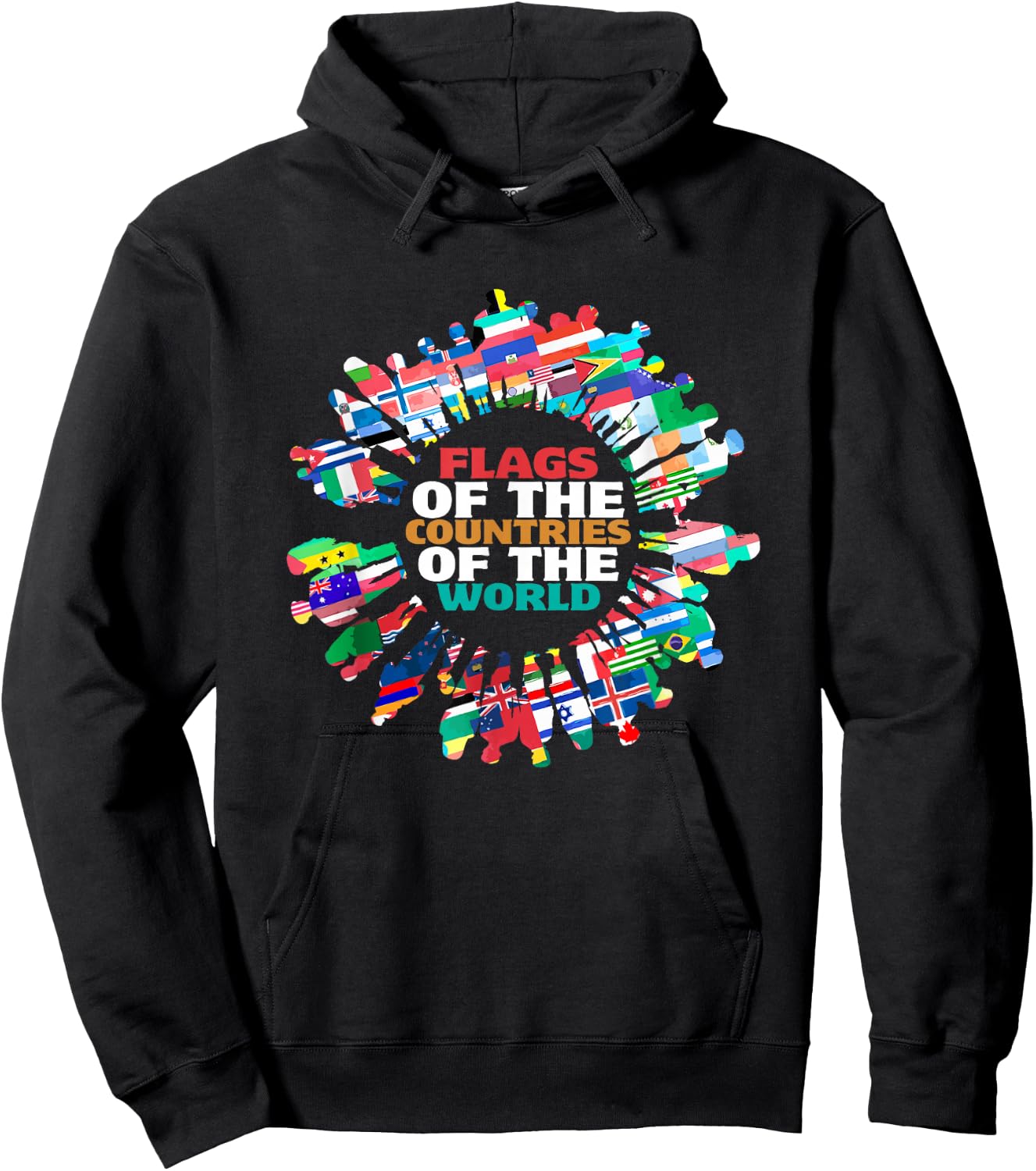 Flags of The Countries of The World International Humans Hoodie - Hoodie | Black