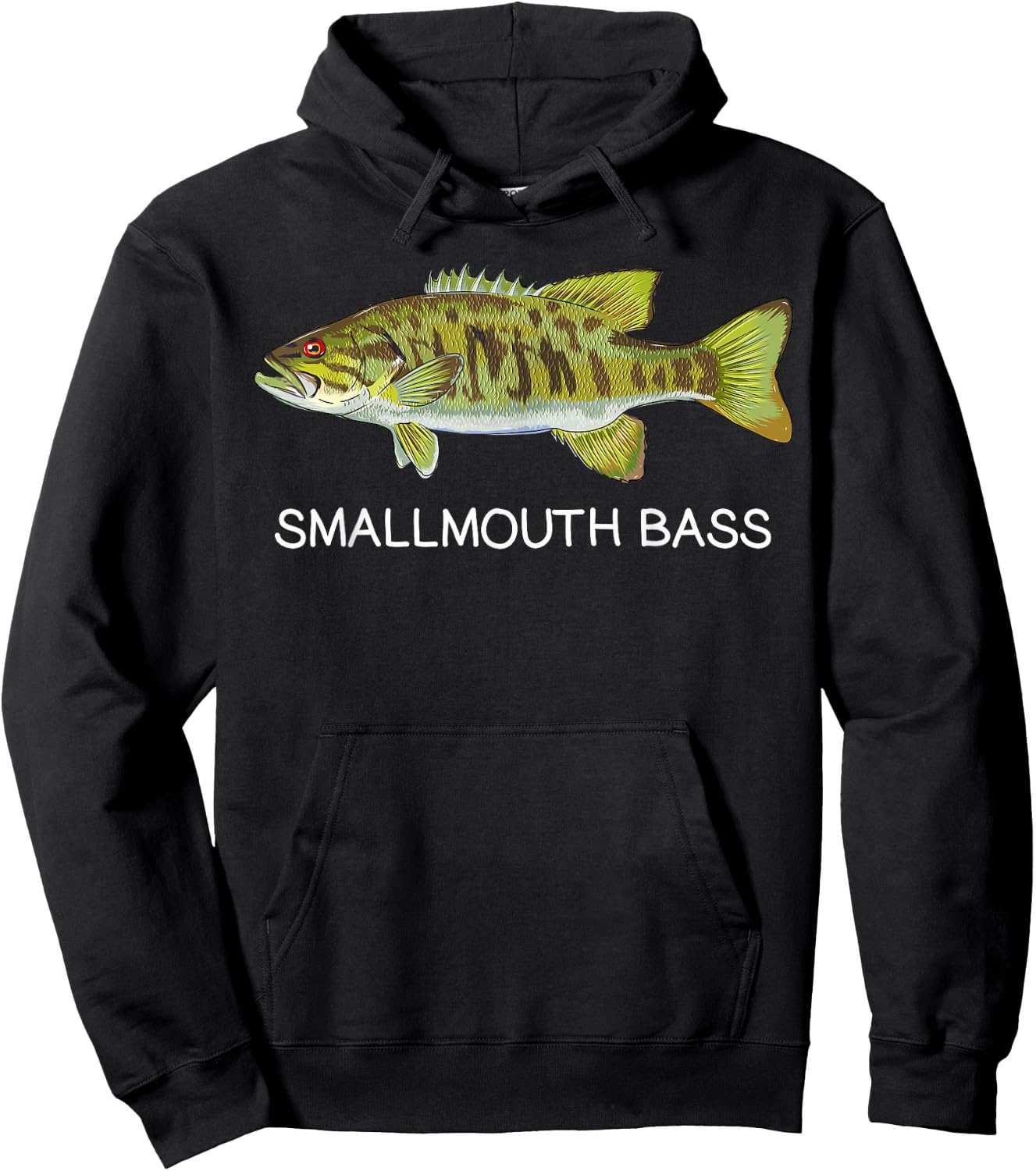 Smallmouth Bass Freshwater Game Fish Hoodie - Hoodie | Black