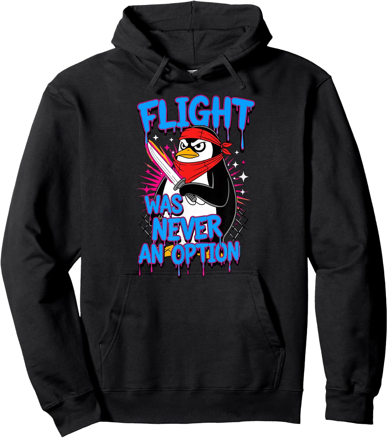 Penguin Lovers Flight was Never an Option Penguin Hoodie - Hoodie | Black