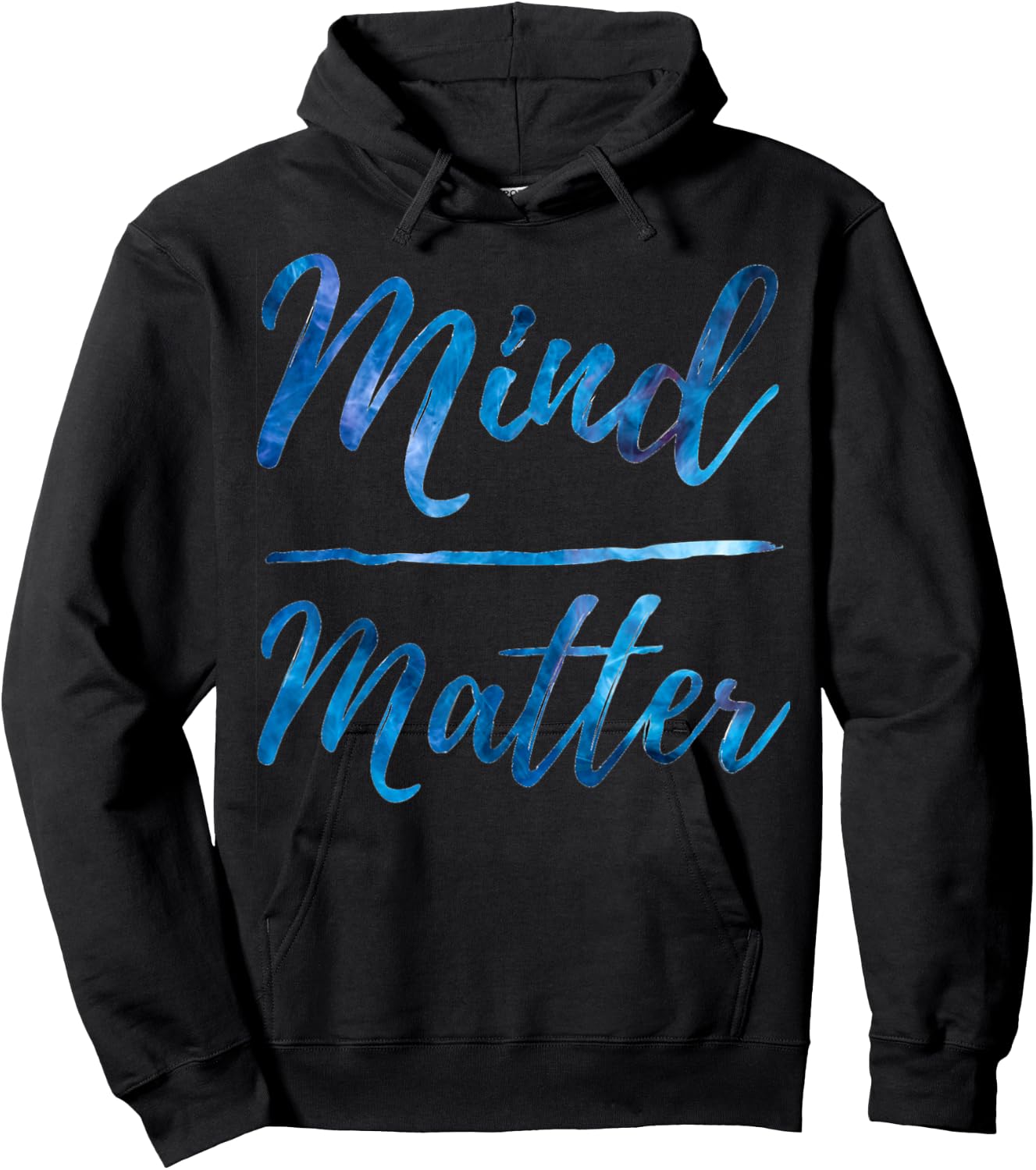 Inspirational Motivational Gym Quote Mind over Matter Hoodie - Hoodie | Black