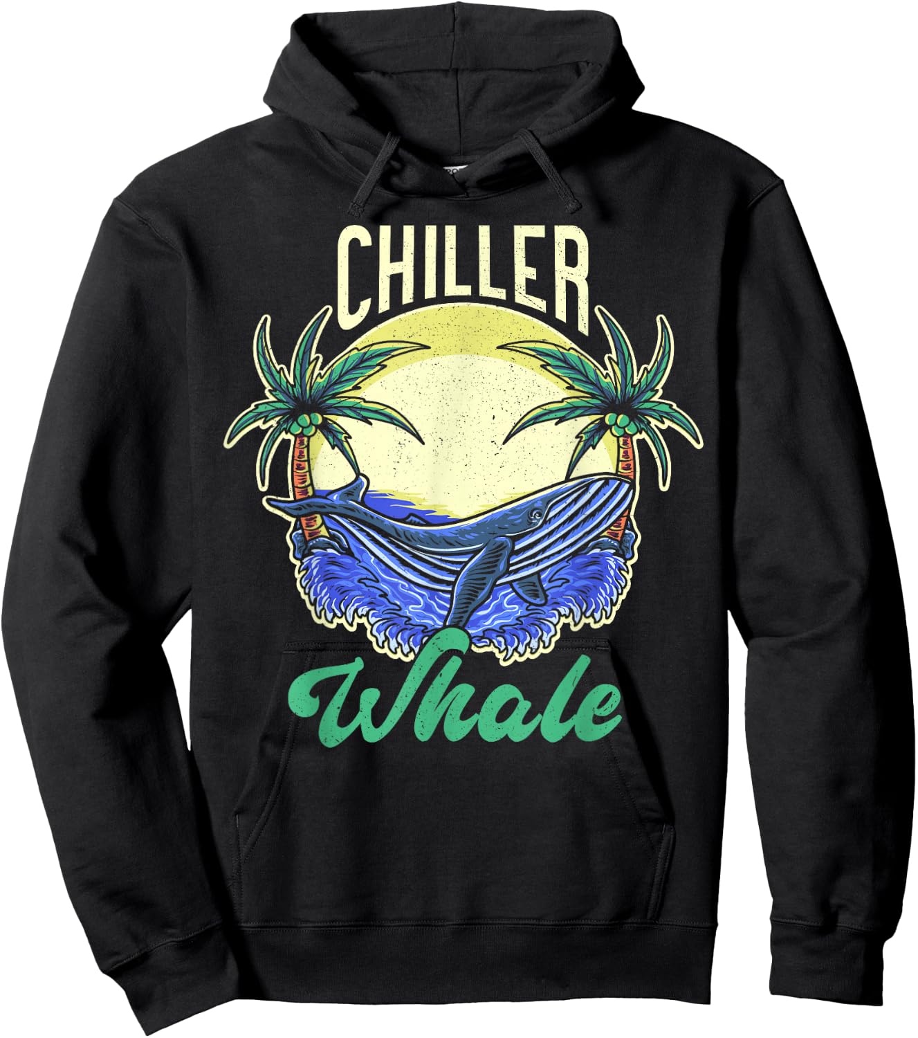 Chiller Whale Funny Whale Watching Hoodie - Hoodie | Black