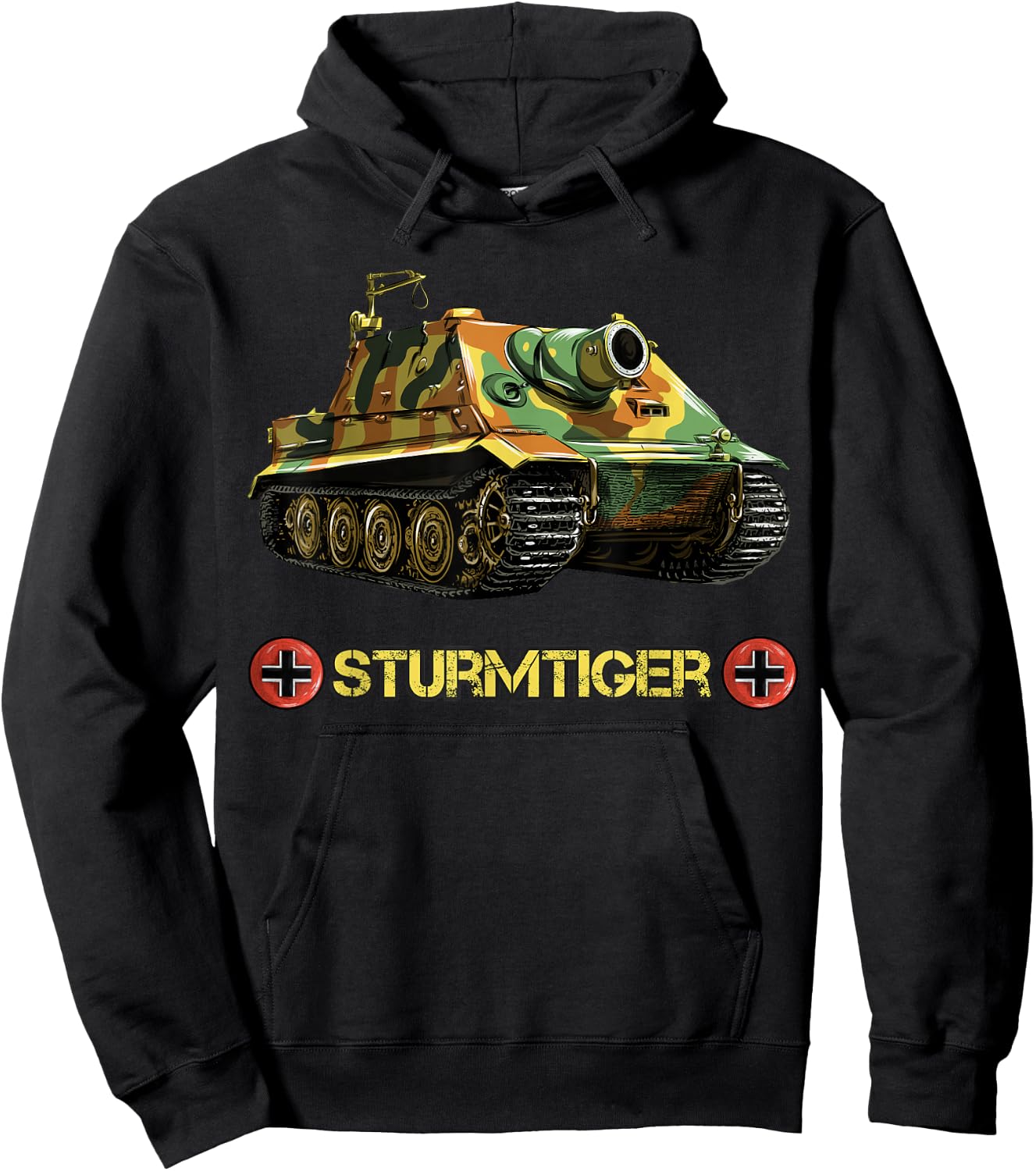 German Tank Storm Tiger from WW2 Hoodie - Hoodie | Black